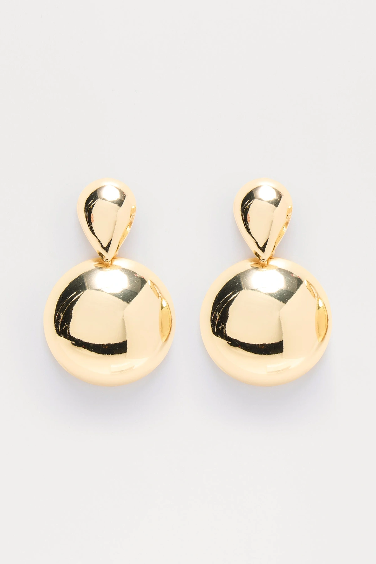 Modern Lady Drop Earrings - Gold — Dourado