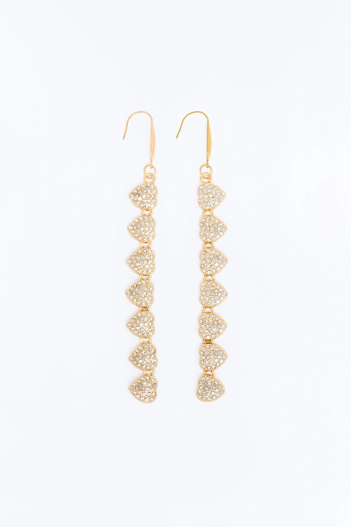 Lots Of Love Linear Earrings - Gold — Dourado