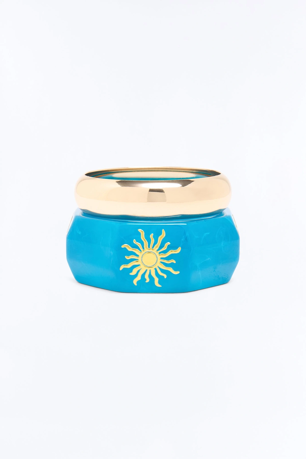 Ocean Sun 2 Piece Bracelet Set - Gold/Blue — Dourado/Azul