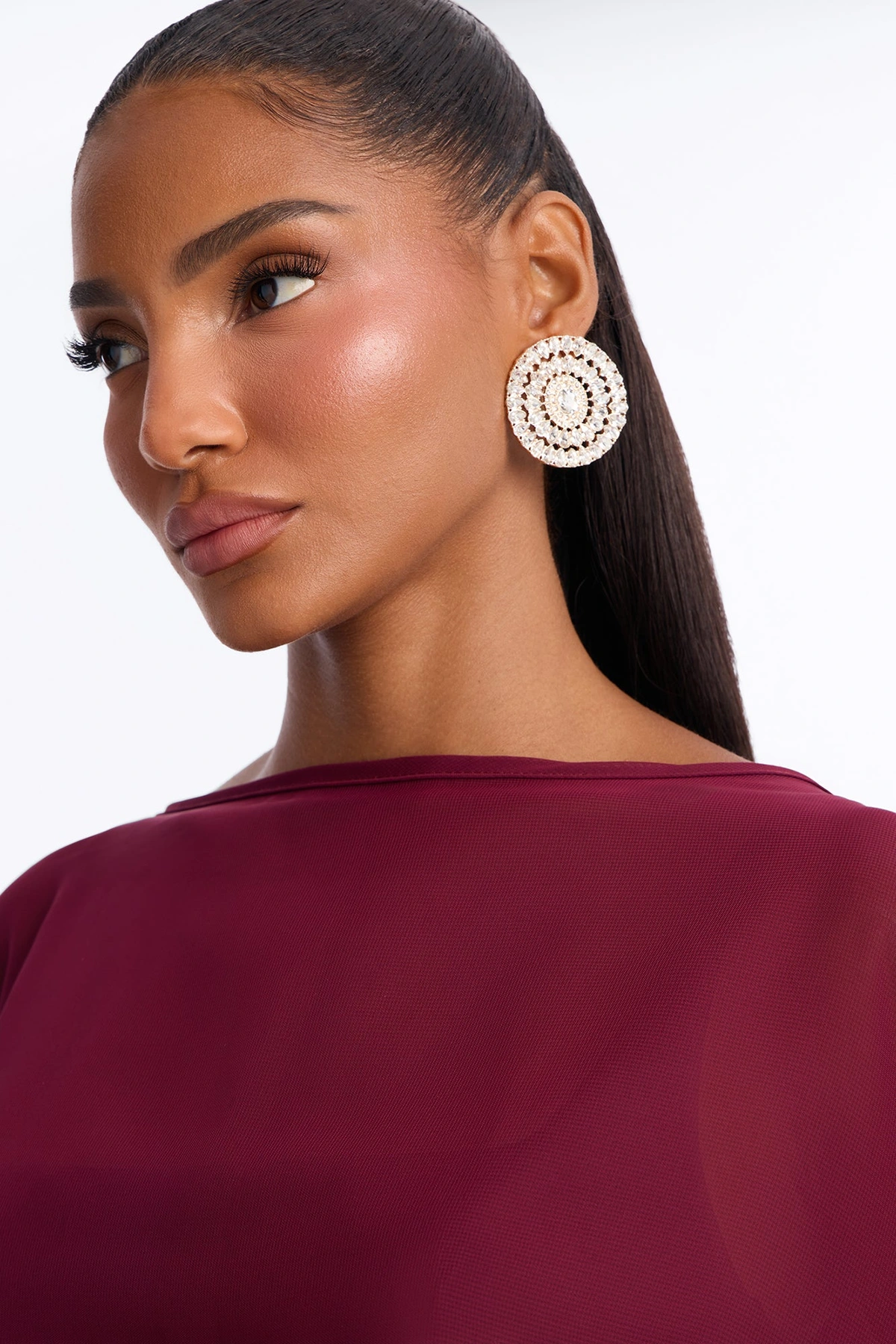 Fantasy World Stud Earrings - Gold — Dourado