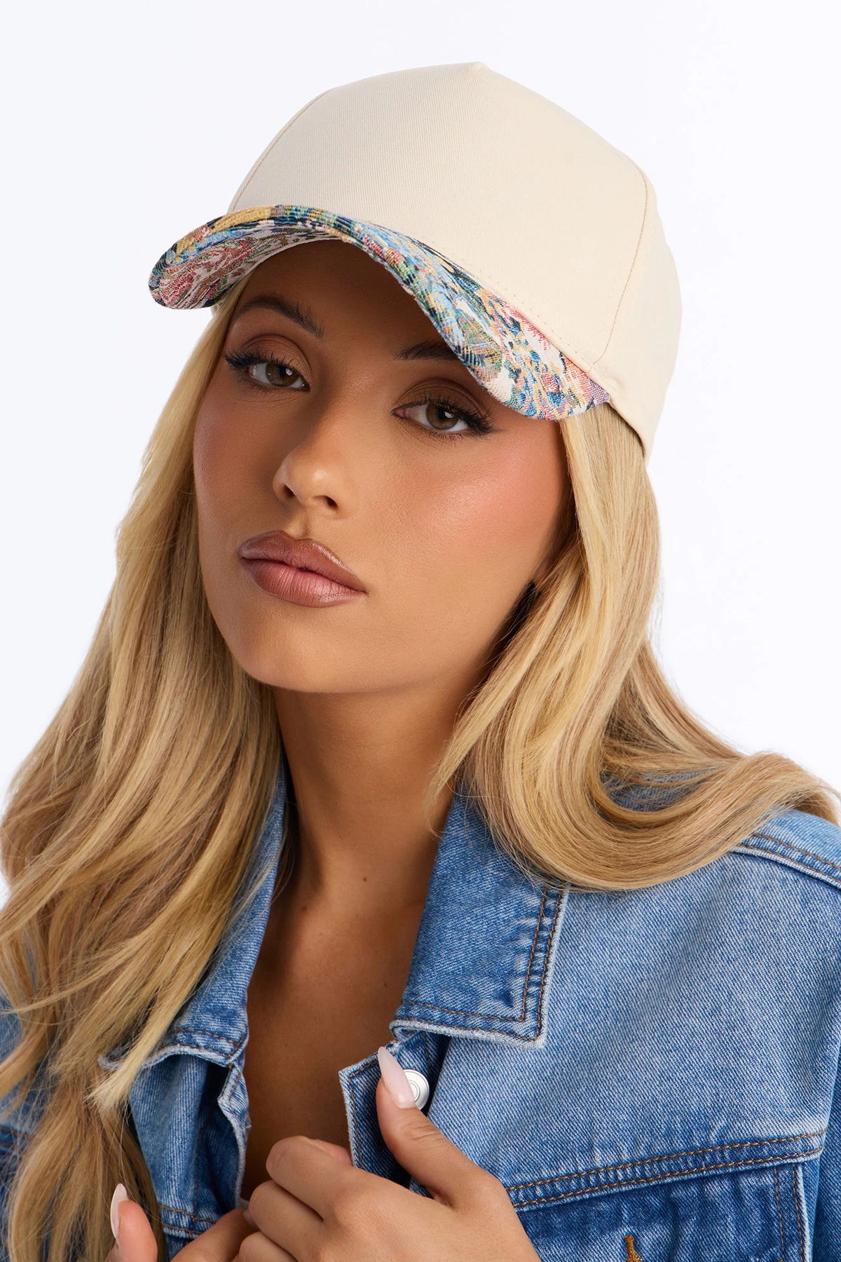 It's Giving Spring Baseball Hat - Cream/combo — Creme/combinação