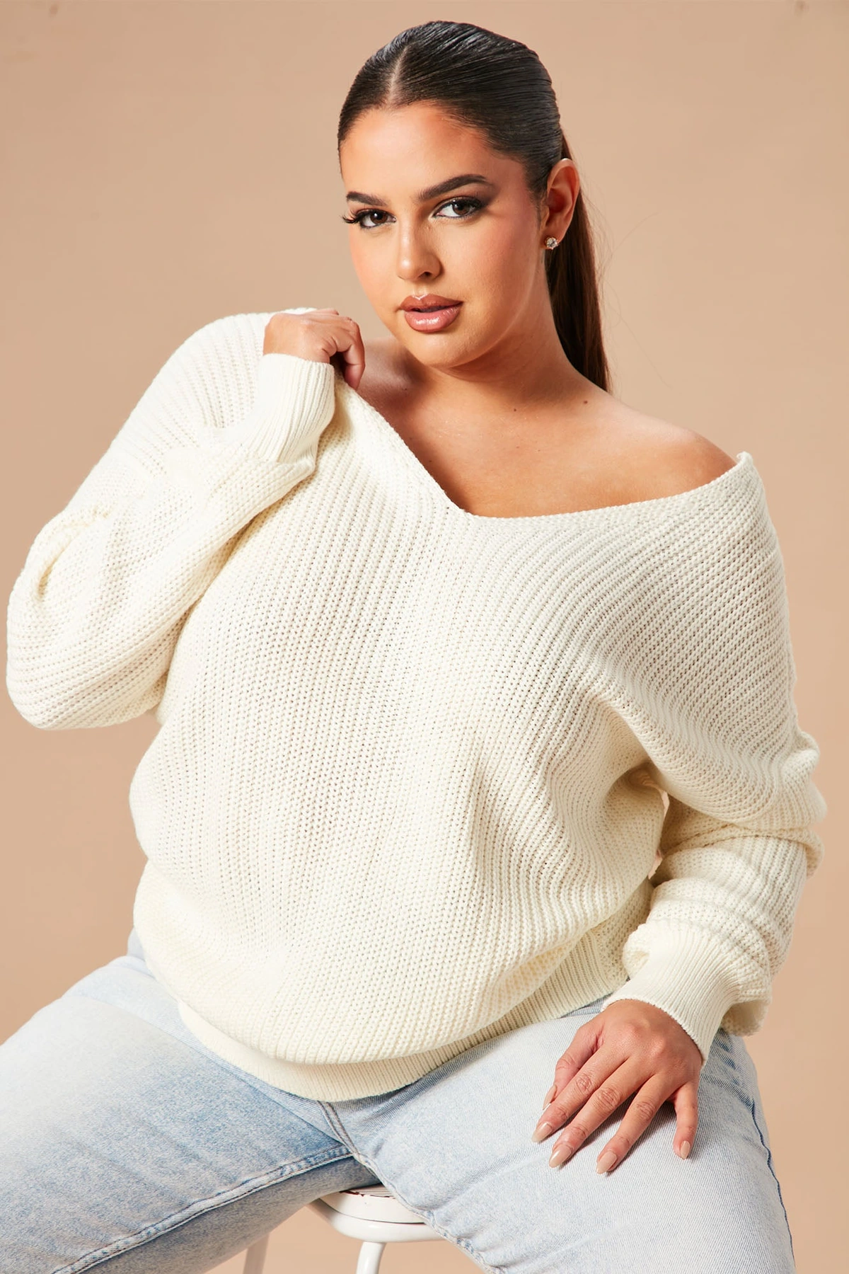 Falls Favorite Girl Sweater II - Ivory — Marfim