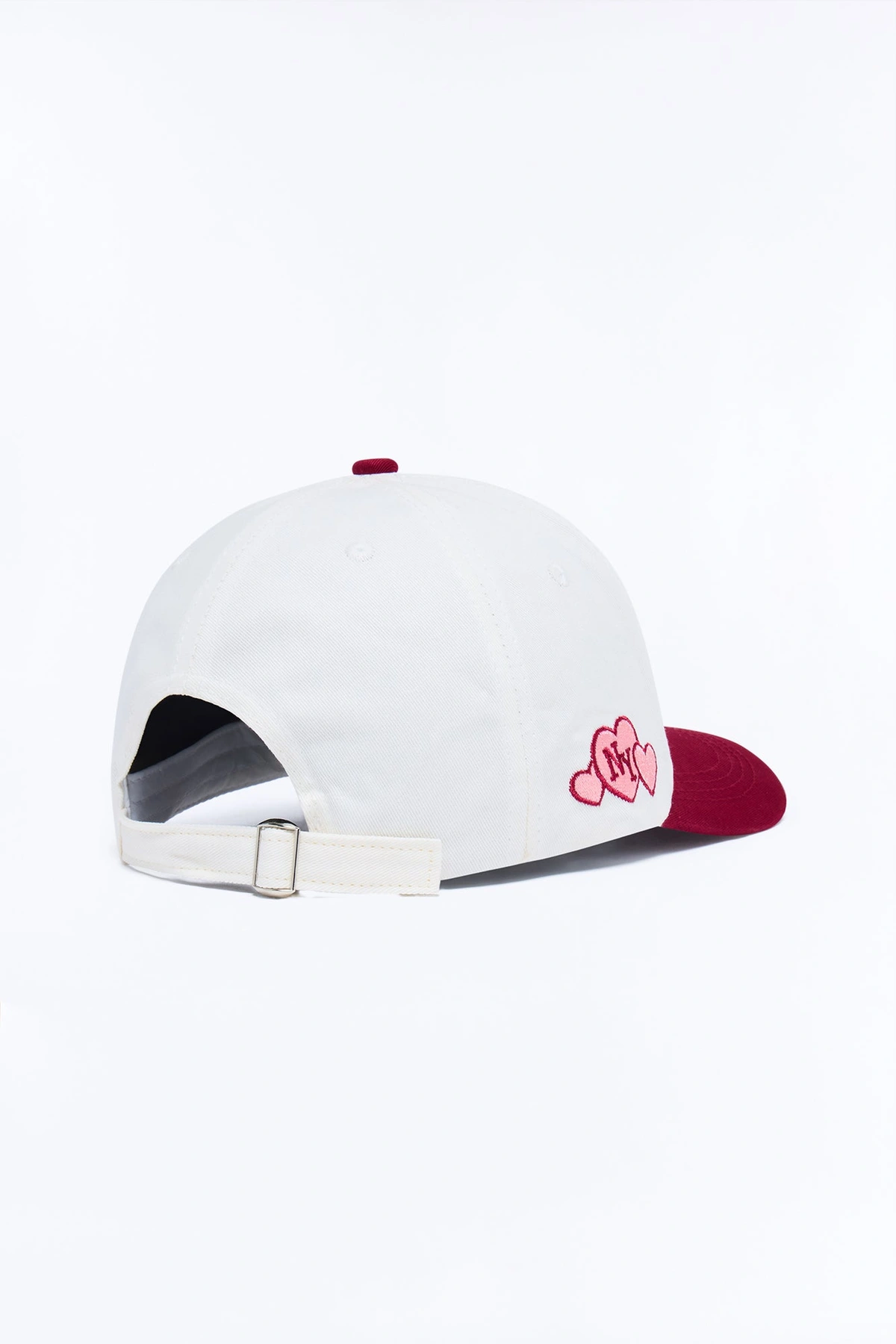 NY Has My Heart Baseball Hat - Burgundy/combo — Bordô/combinação