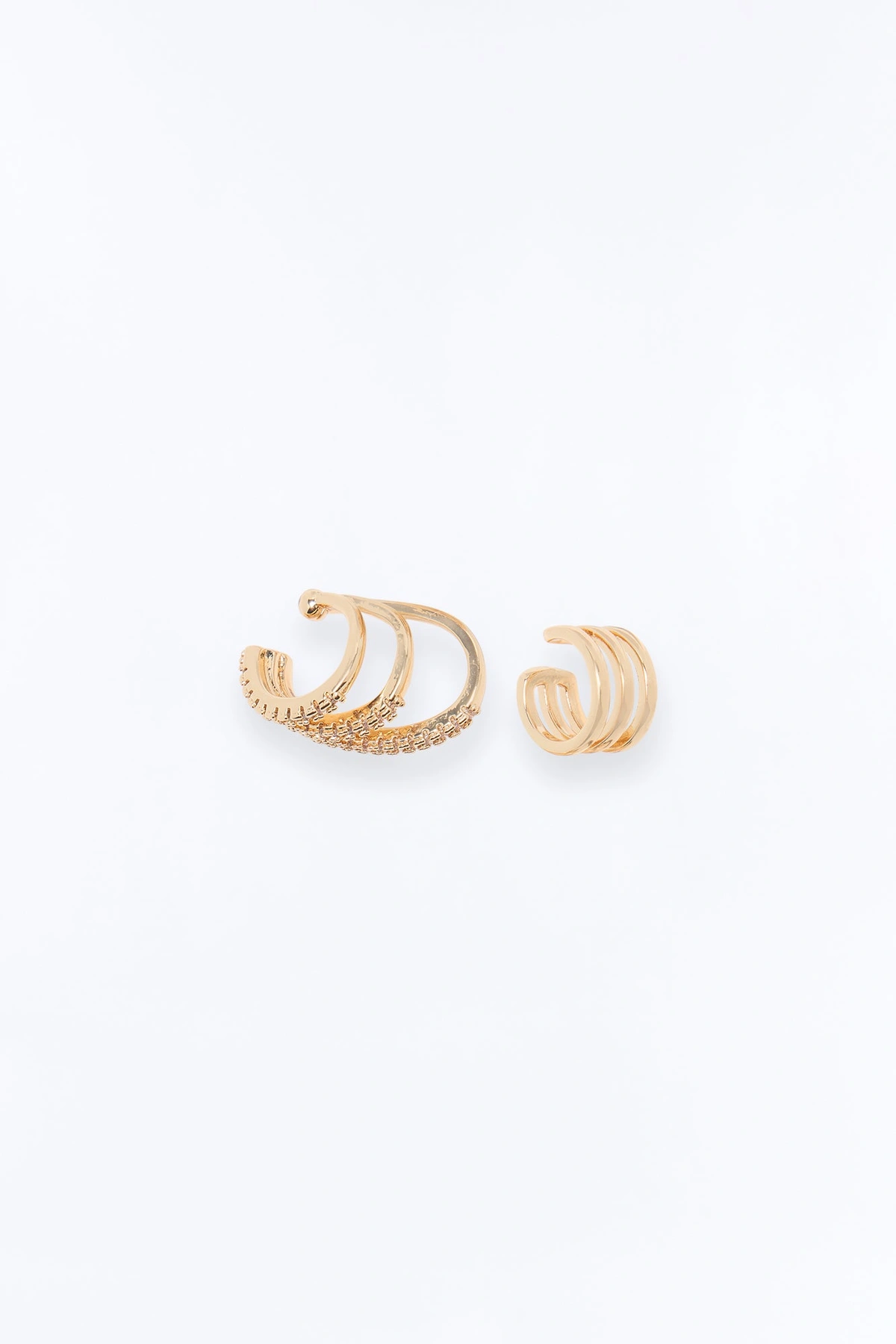 Weekender 2 Piece Ear Cuff Set - Gold — Dourado