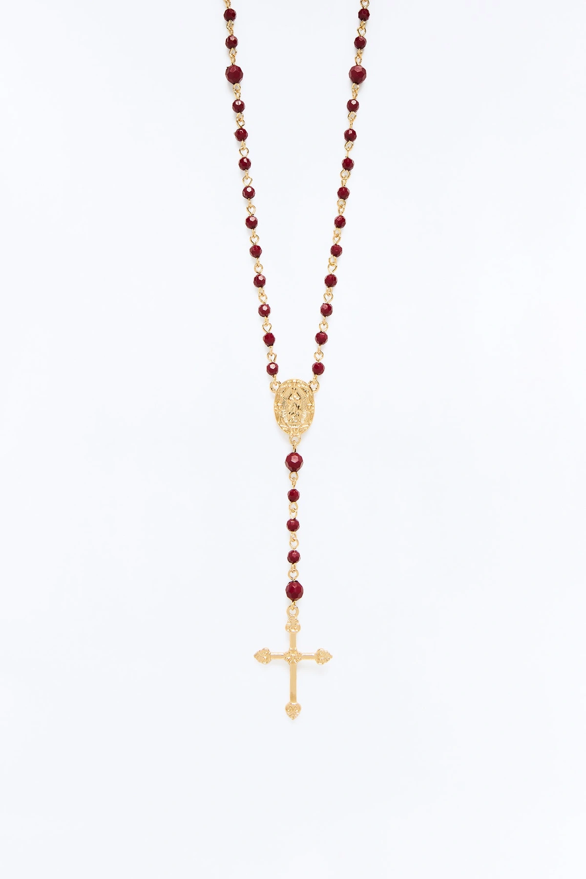 Heaven On Earth Lariat Necklace - Burgundy/combo — Bordô/combinação
