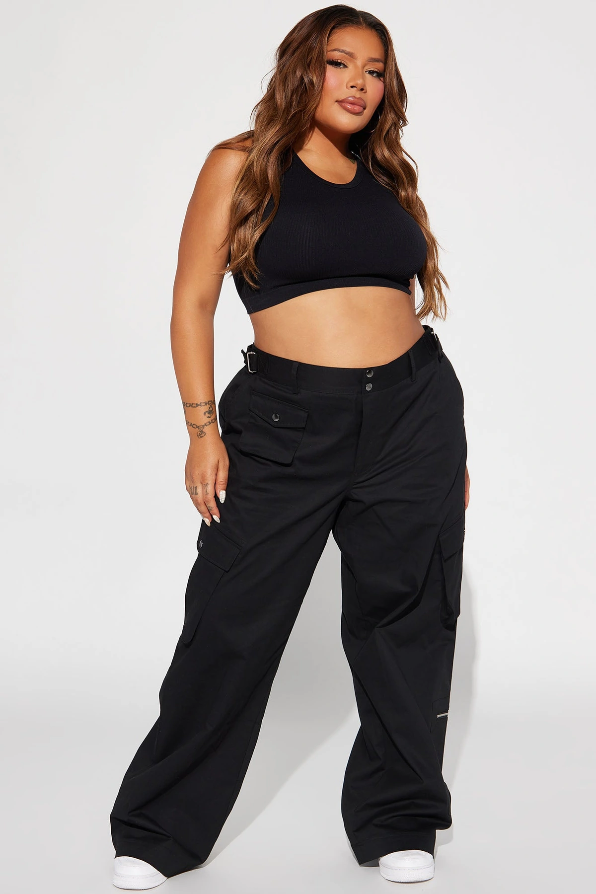 Flying High Cargo Pant - Black — Preto