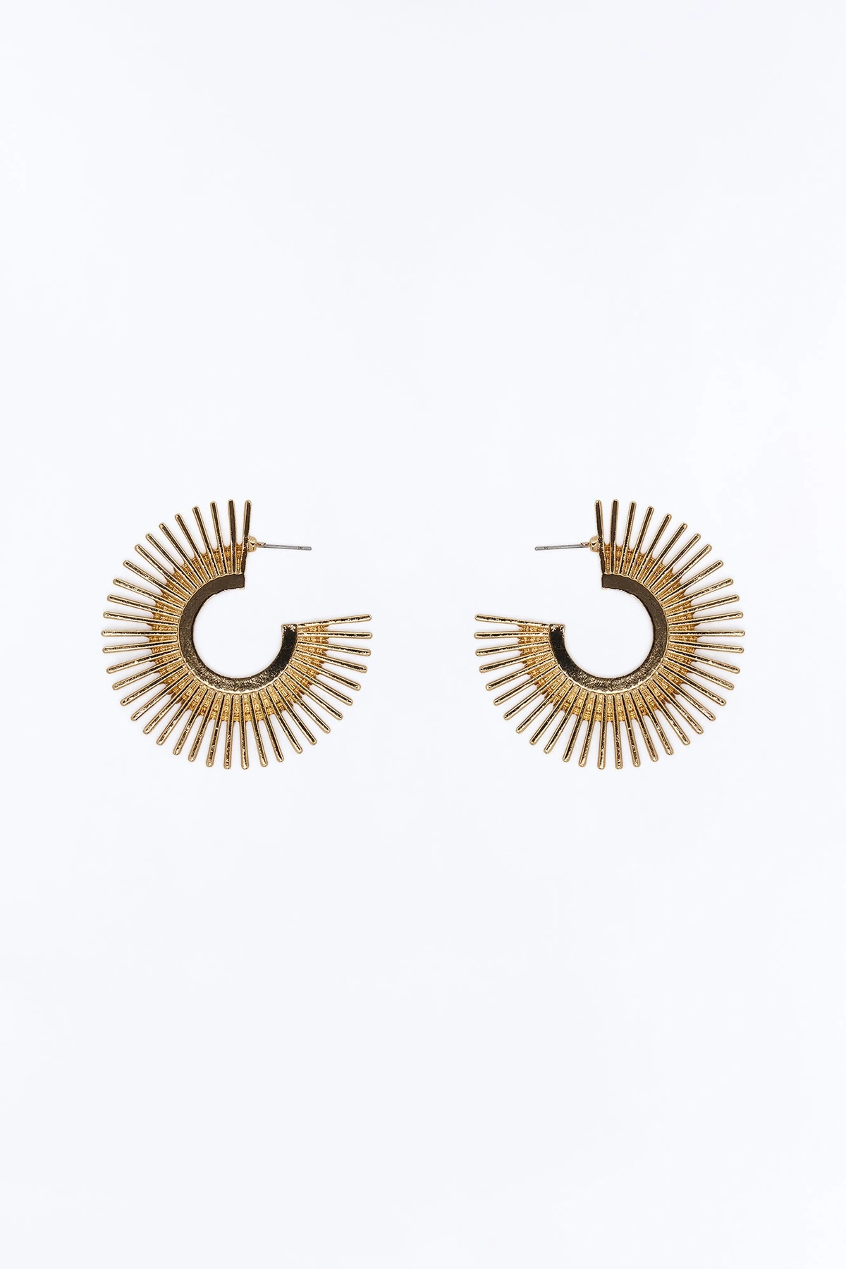 Burst Of Joy Hoop Earrings - Gold — Dourado