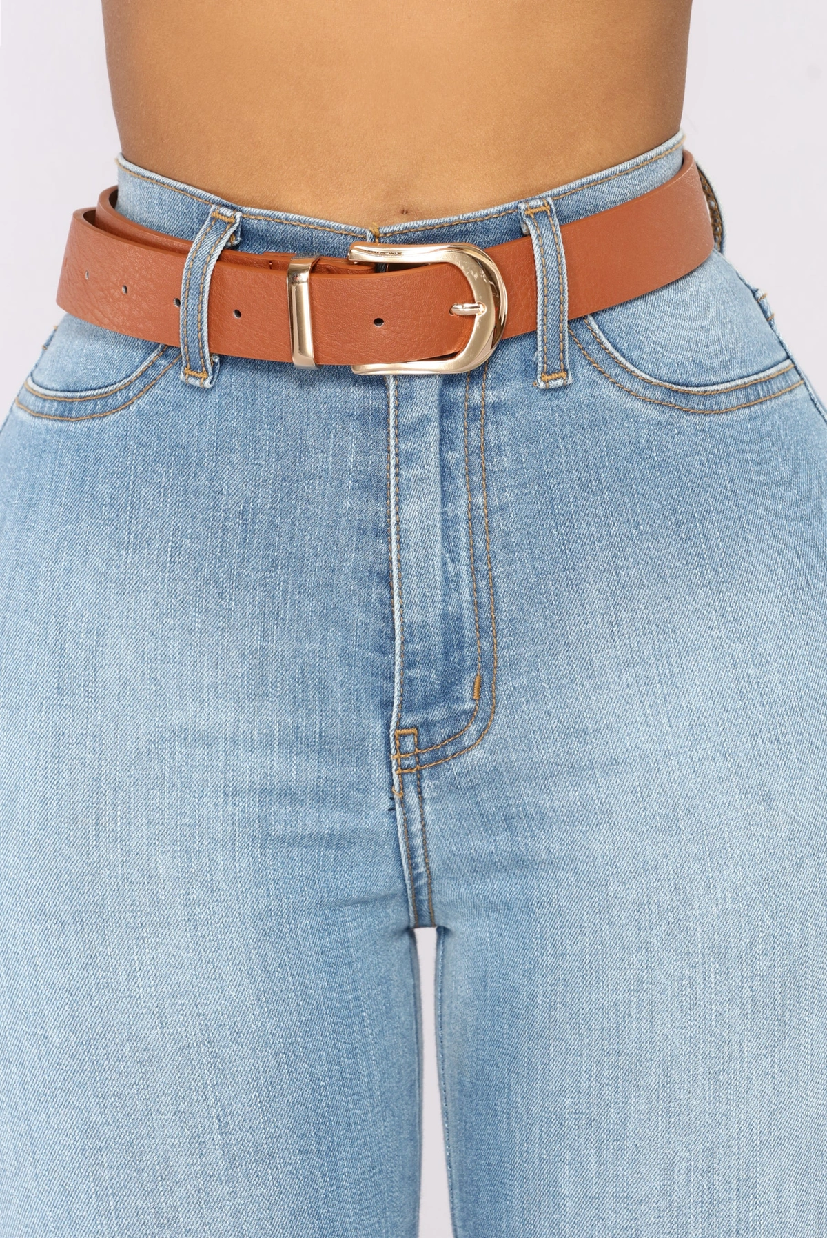 Back To Basic Belt Set - Black/Tan — Preto/Castanho-claro