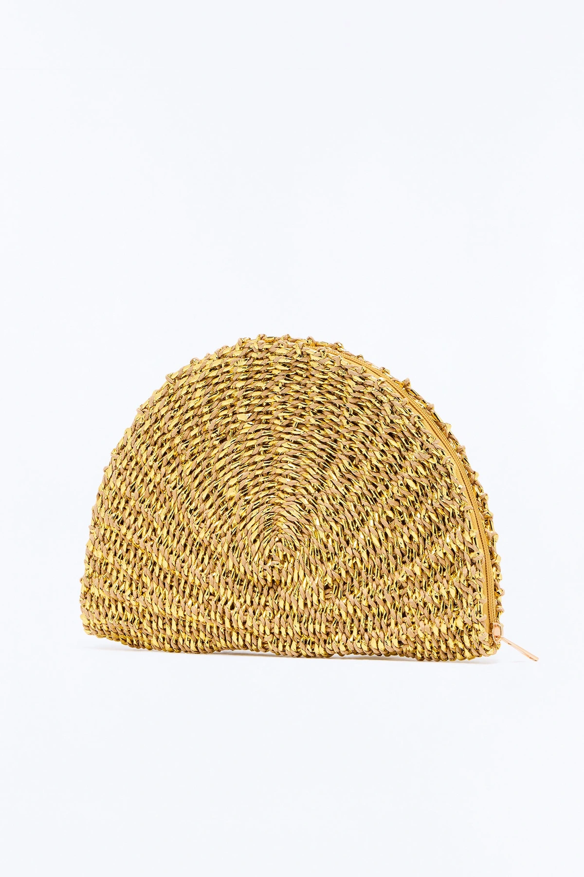 Straw Some Shine Clutch - Natural/Combo — Natural/combinação
