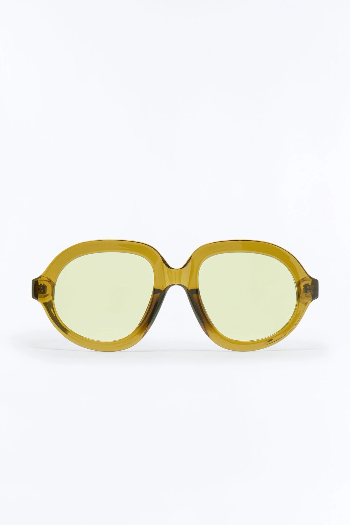 Funk Town Round Sunglasses - Green — Verde