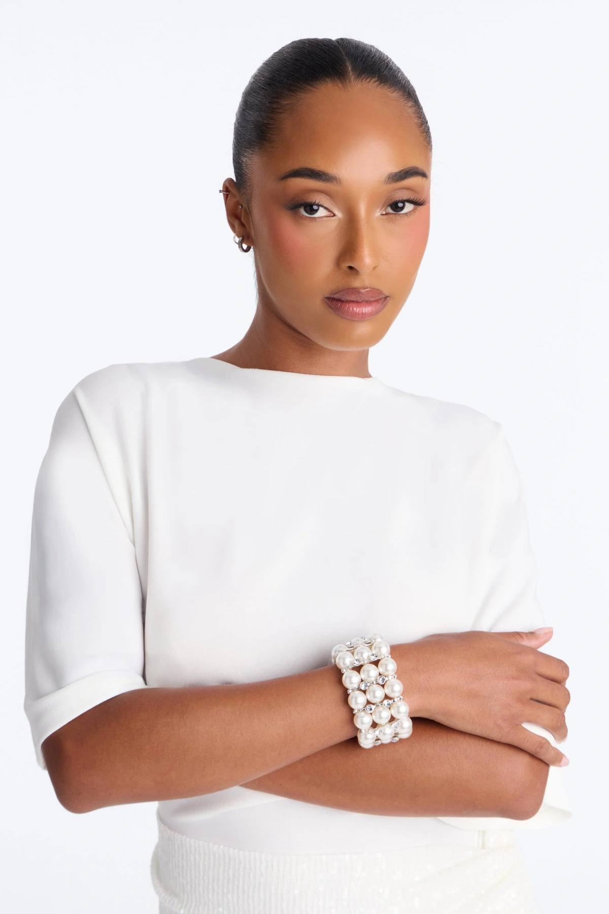 Love And Pearls Bracelets - White — Branco