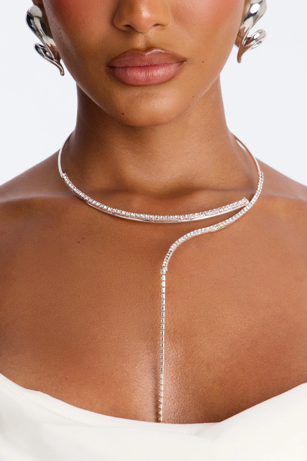 Ice Drip Choker - Silver — Prateado