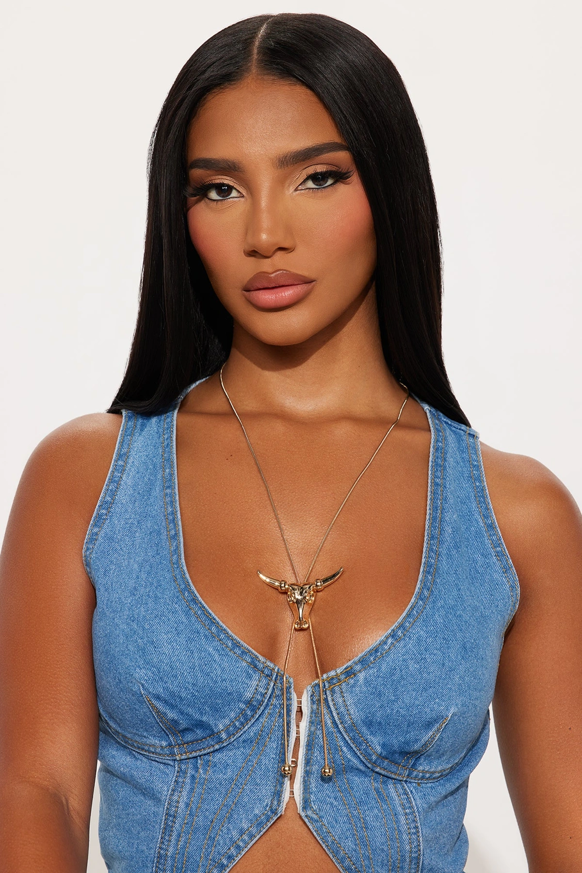 Stubborn Bull Lariat Necklace - Gold — Dourado