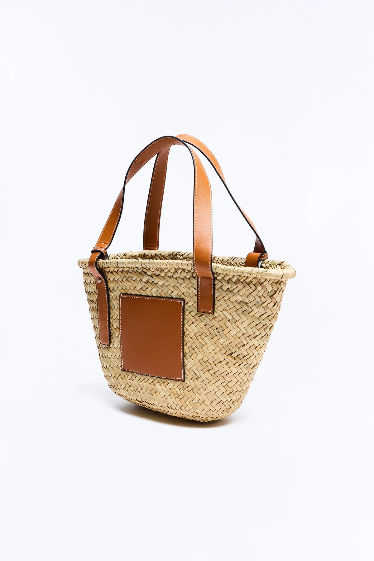 Sunday Picnic Straw Straw Tote Handbag - Natural/Combo — Natural/combinação