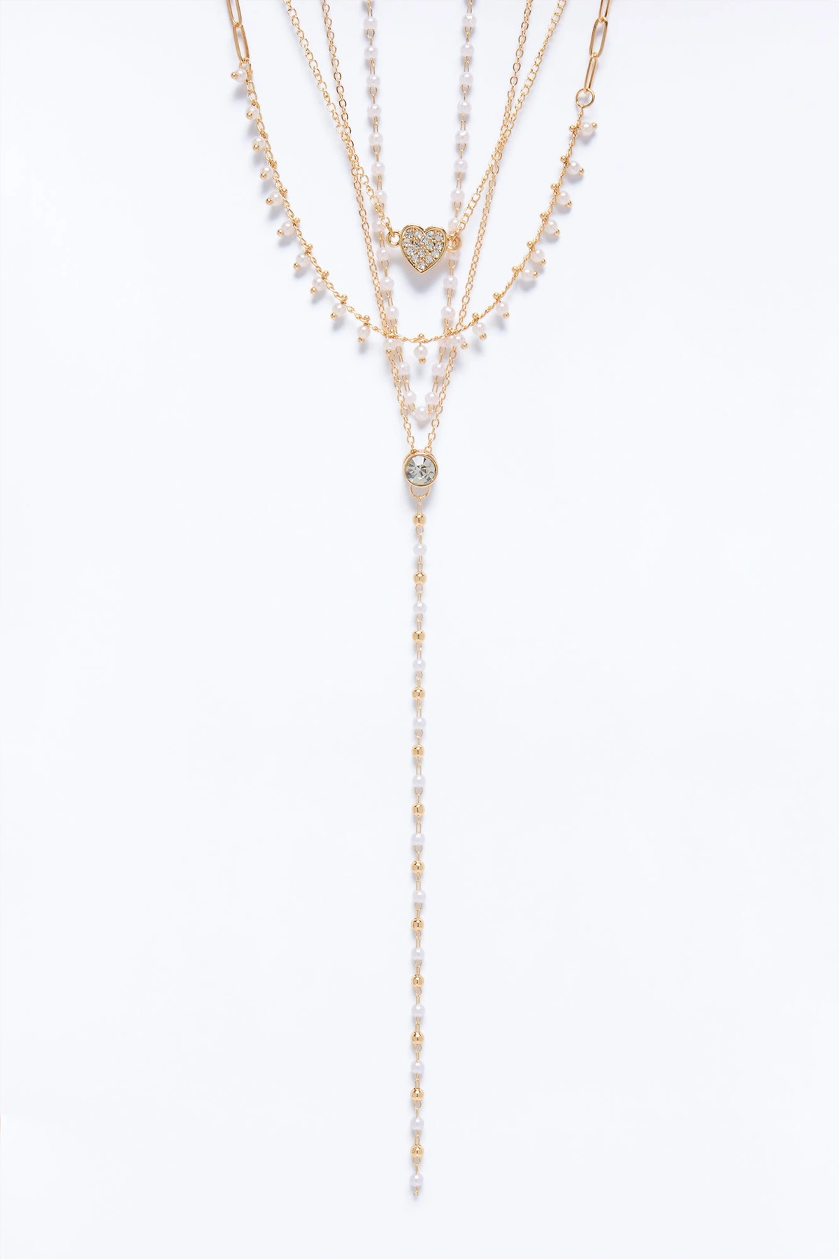 Need A Little Love Layered Necklace - Gold — Dourado