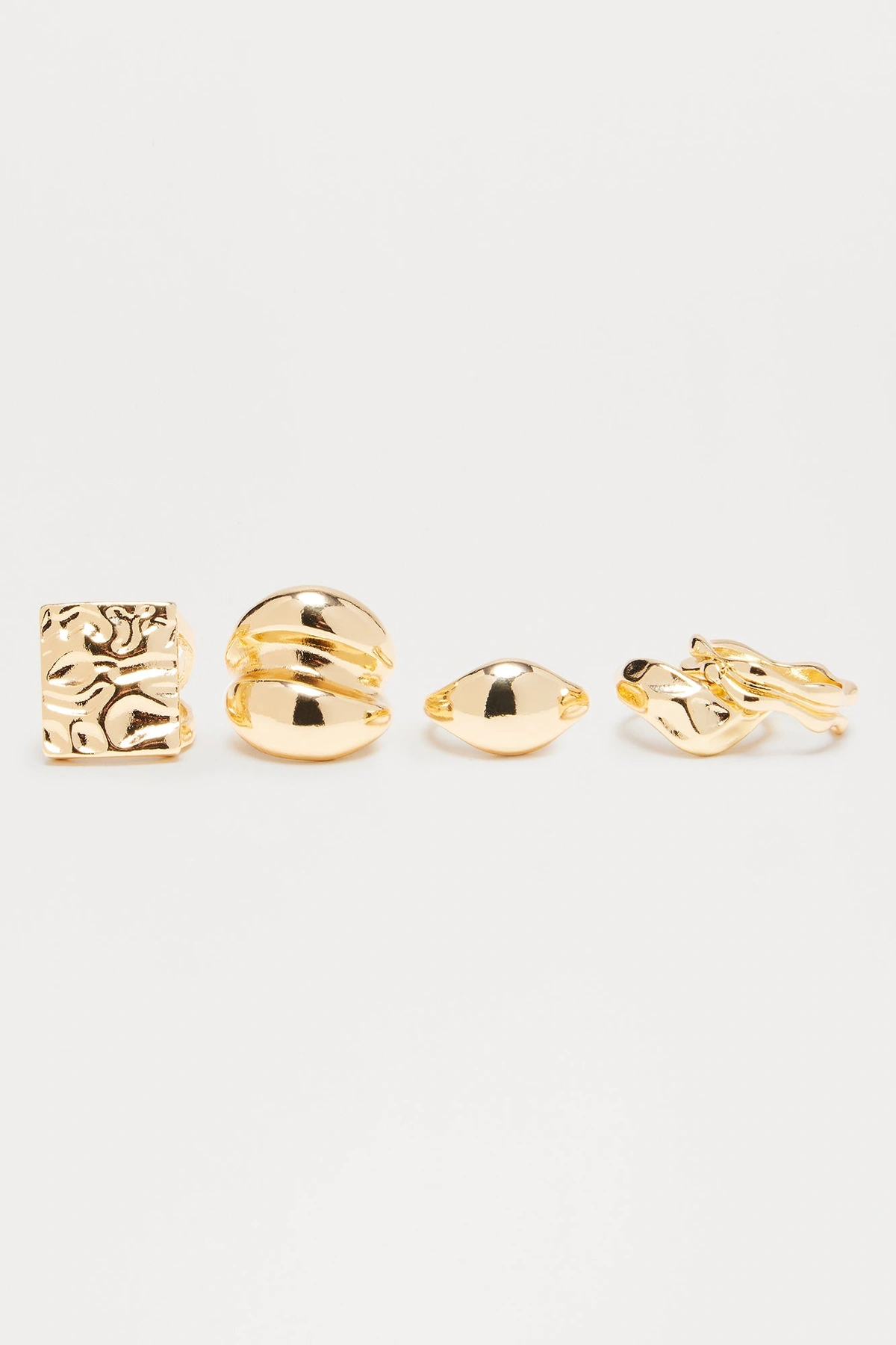 Taurus Bae 5 Piece Ring Set - Gold — Dourado