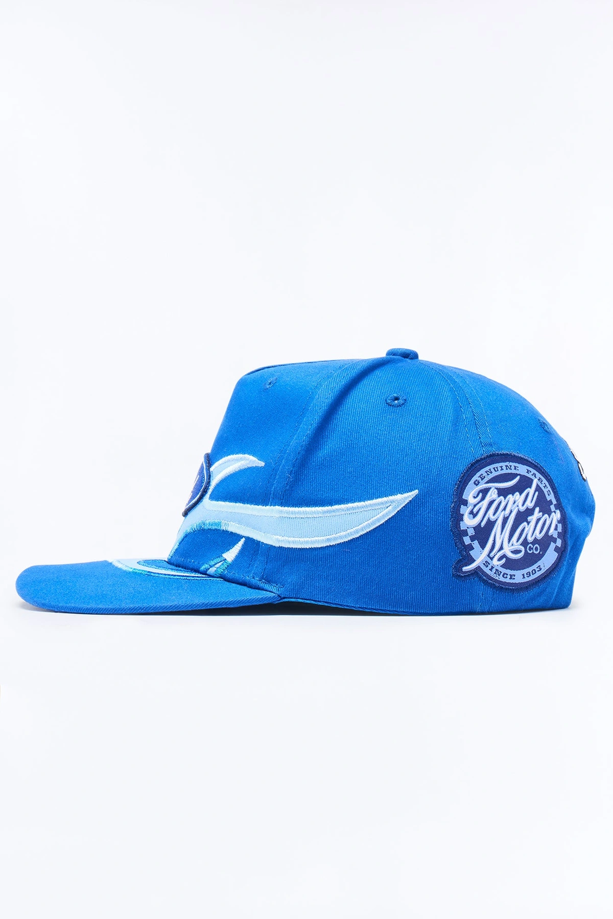 Flaming Ford Baseball Hat - Blue — Azul