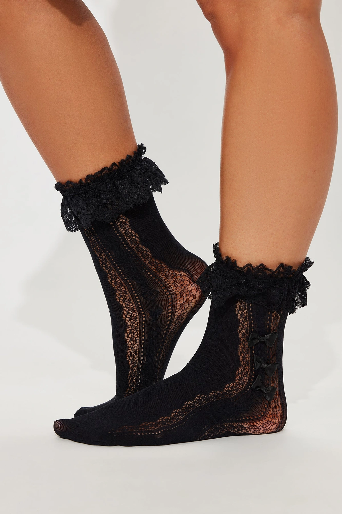 Coquette Socks - Black — Preto