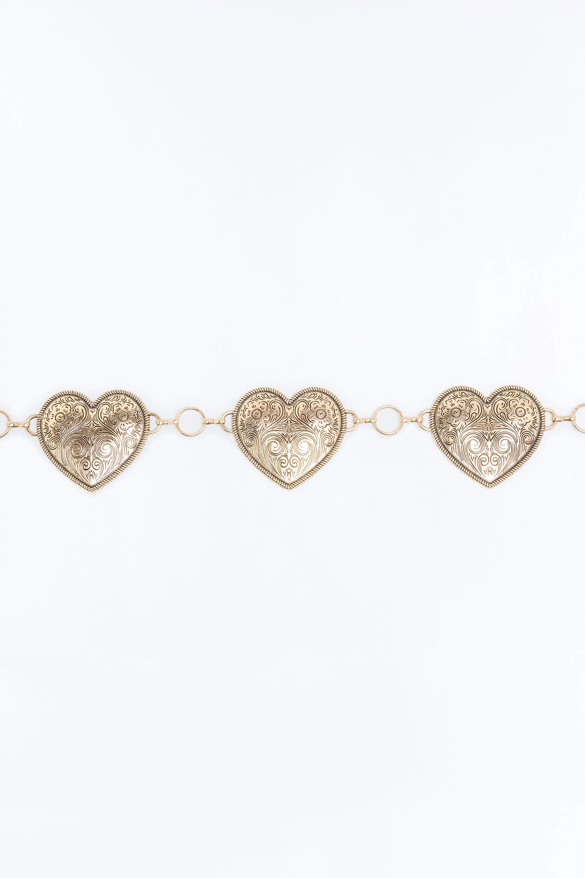 Don't Play With Cowboy's Heart Chain Belt - Gold — Dourado