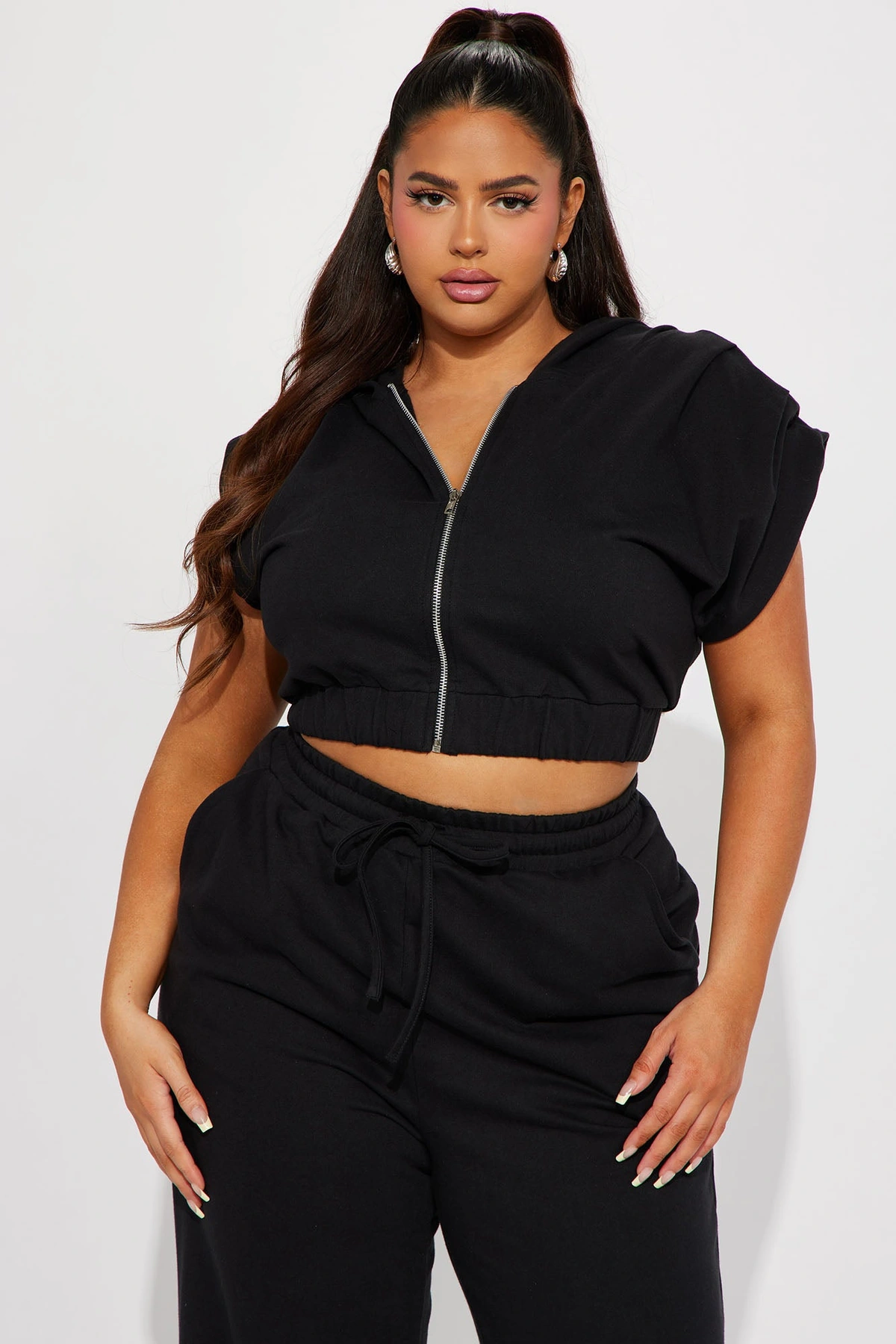 Time Travel Lounge Hoodie - Black — Preto