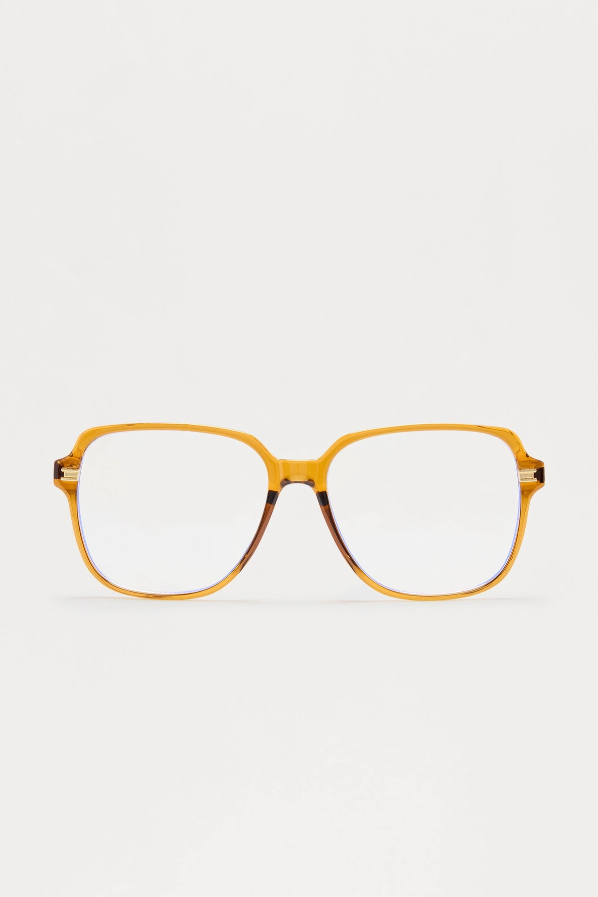 Office Hours Blue Light Glasses - Gold/Yellow — Dourado/Amarelo