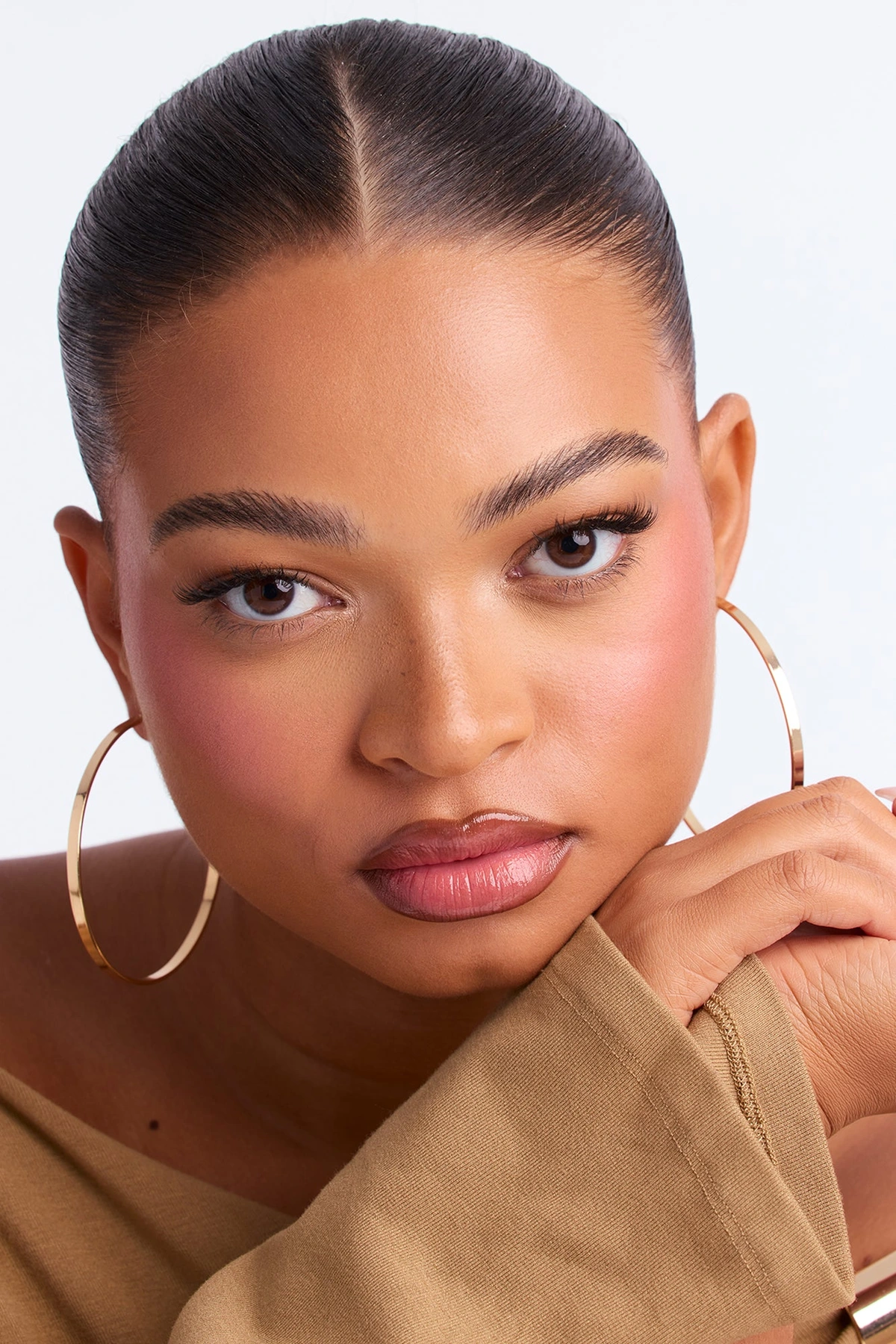Greta Oversized Hoop Earrings - Gold — Dourado