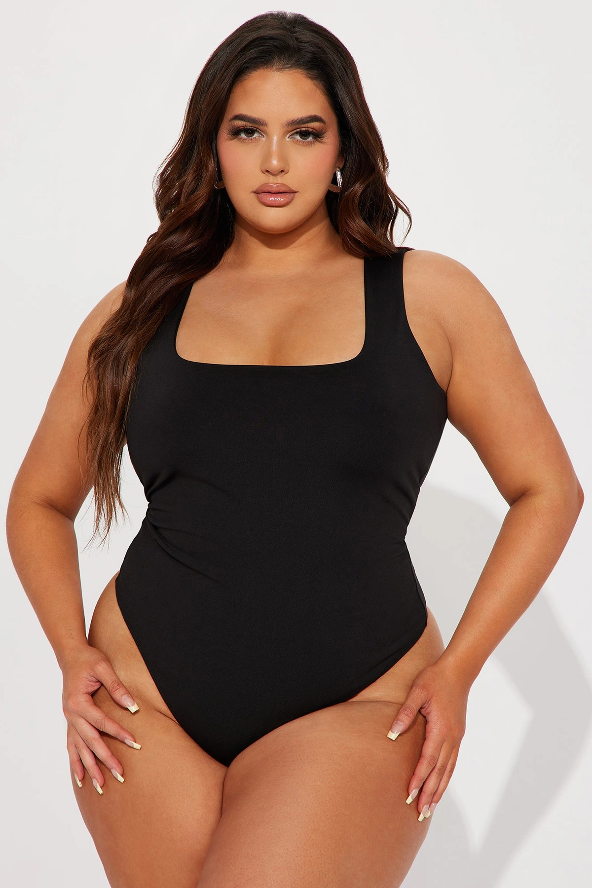 Adriana Smooth Fit Bodysuit - Black — Preto
