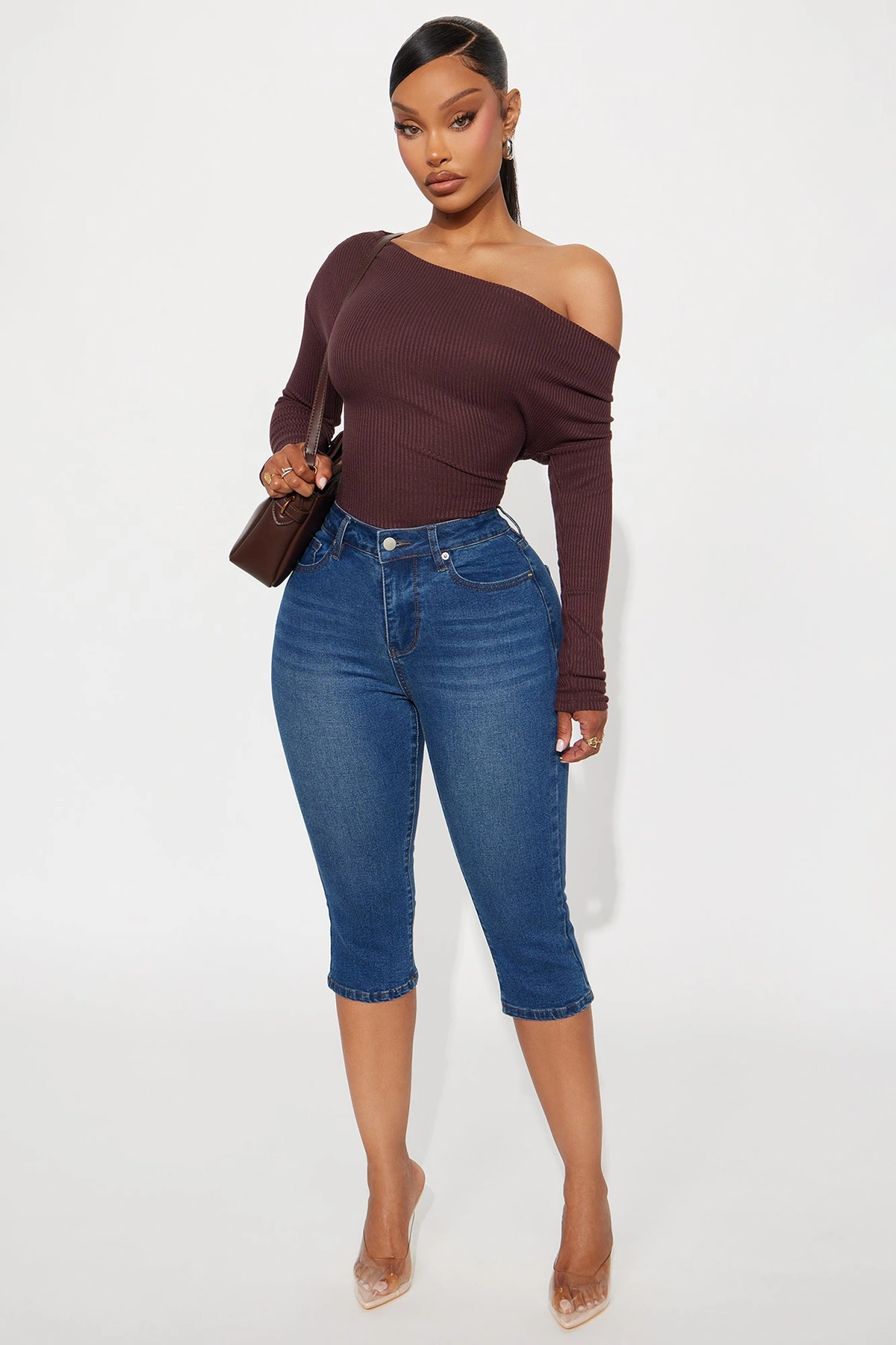 San Diego Skinny Capri Jeans - Dark Wash — Ganga de lavagem escura