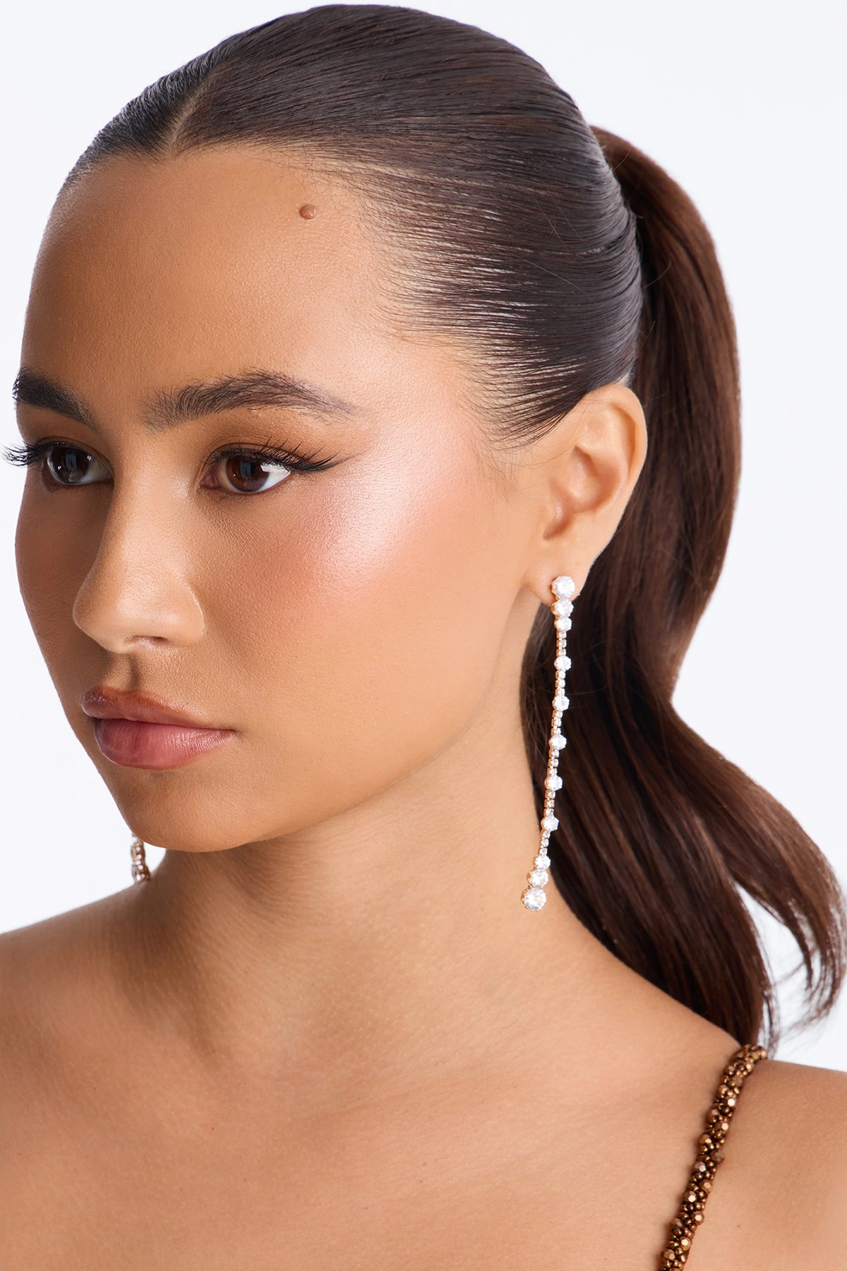 Material Lover Linear Earrings - Gold — Dourado