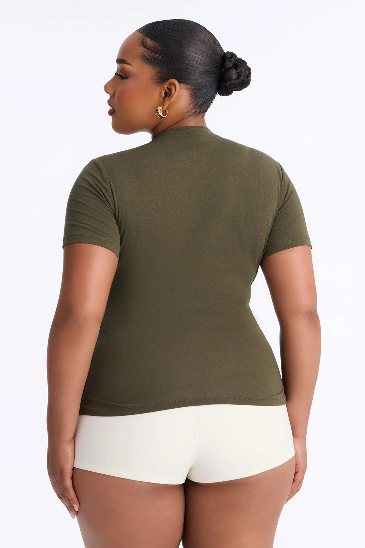My Everyday Crew Neck Tee - Olive — Verde-azeitona