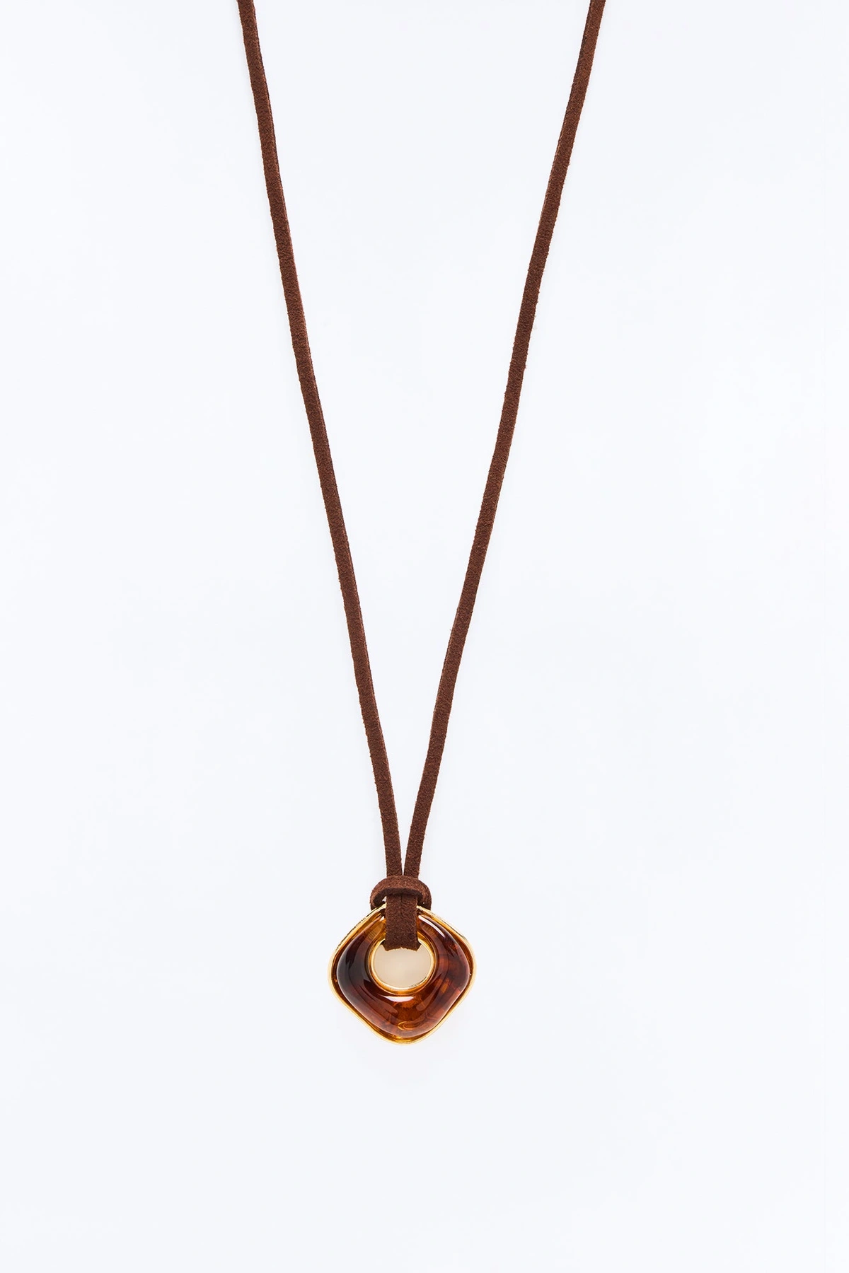 Sweet Wrangler Jeweled Layered Necklace - Brown — Castanho