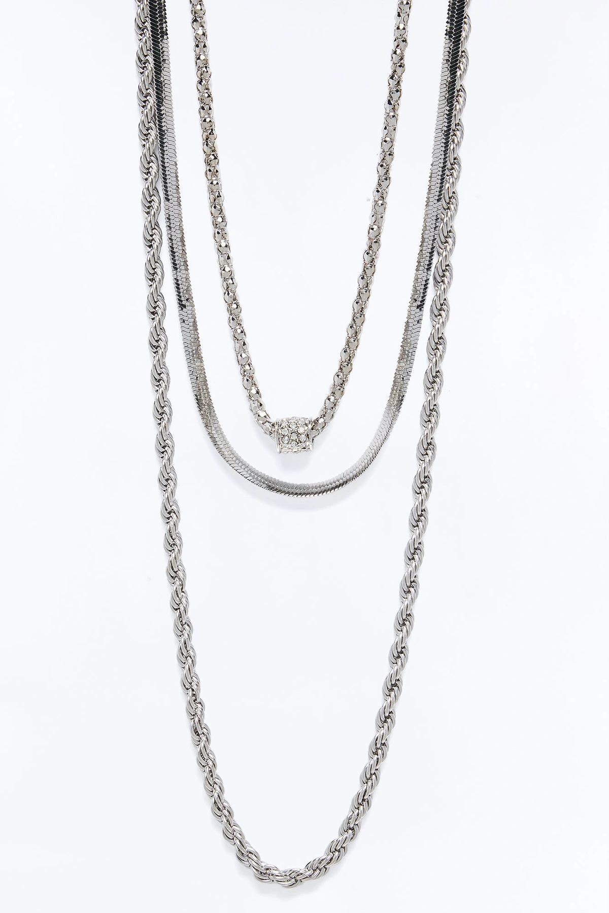 You'll Be Back Necklace - Silver — Prateado