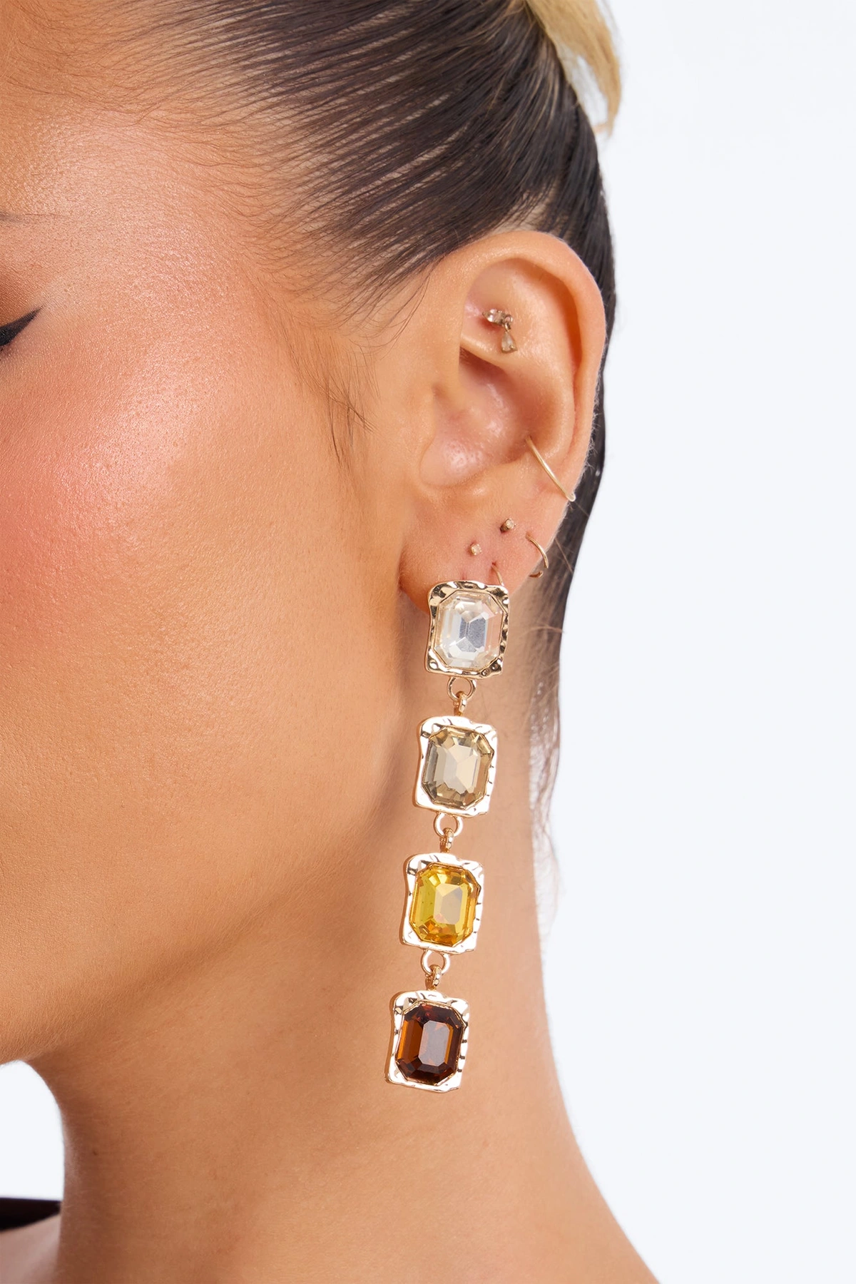 Spark Of Interest Drop Earrings - Gold/combo — Dourado/combinação