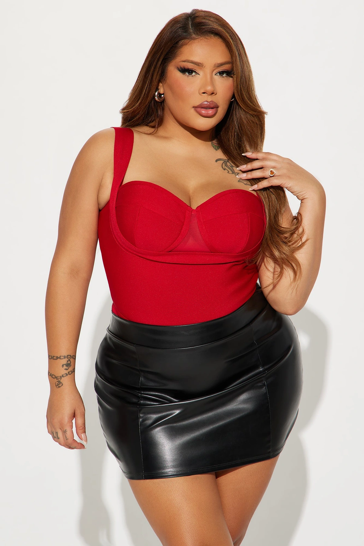 My Revenge Bandage Bodysuit - Red — Vermelho