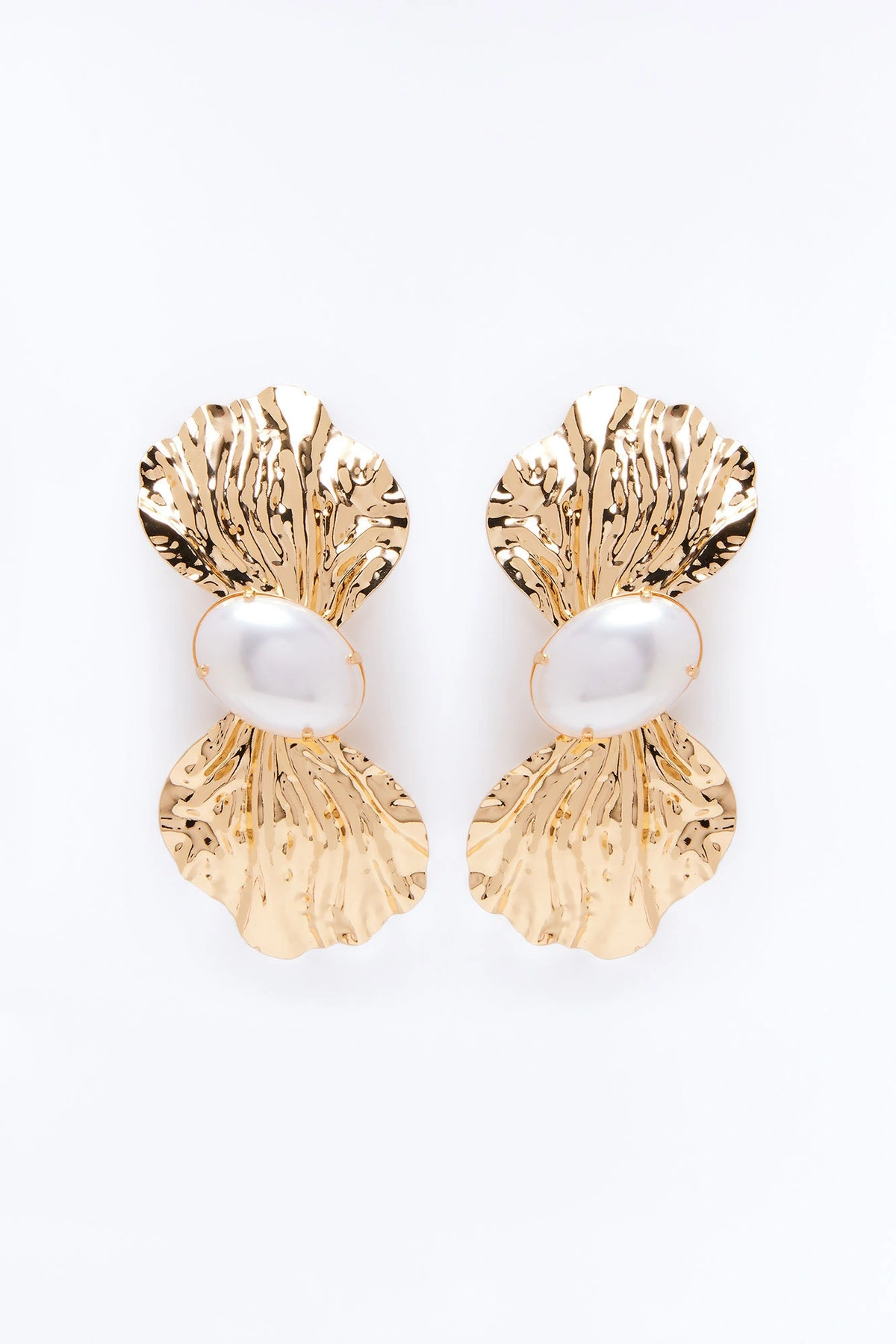 Sweet Facet Drop Earrings - Gold — Dourado
