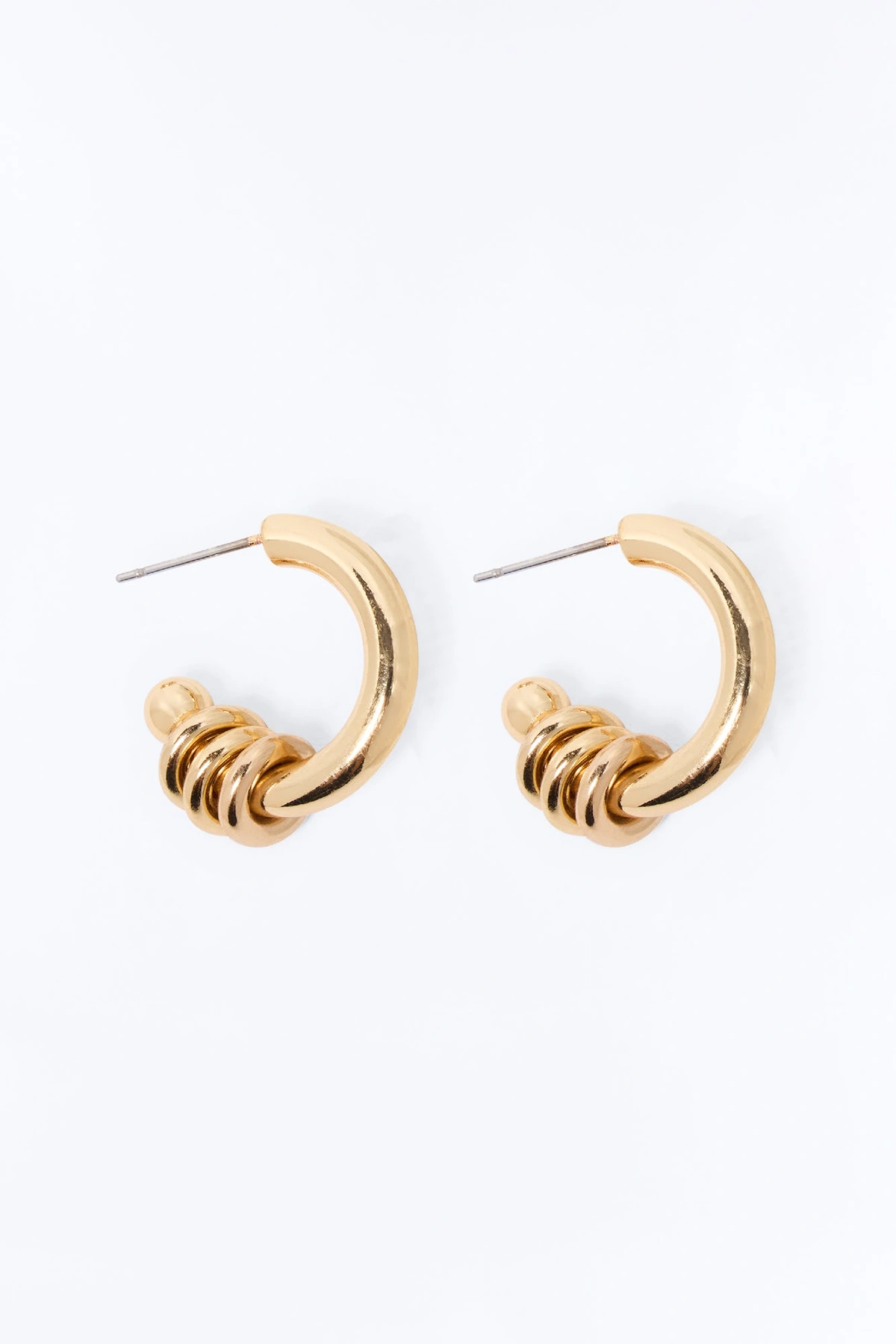 Be Around You Hoop Earrings - Gold — Dourado