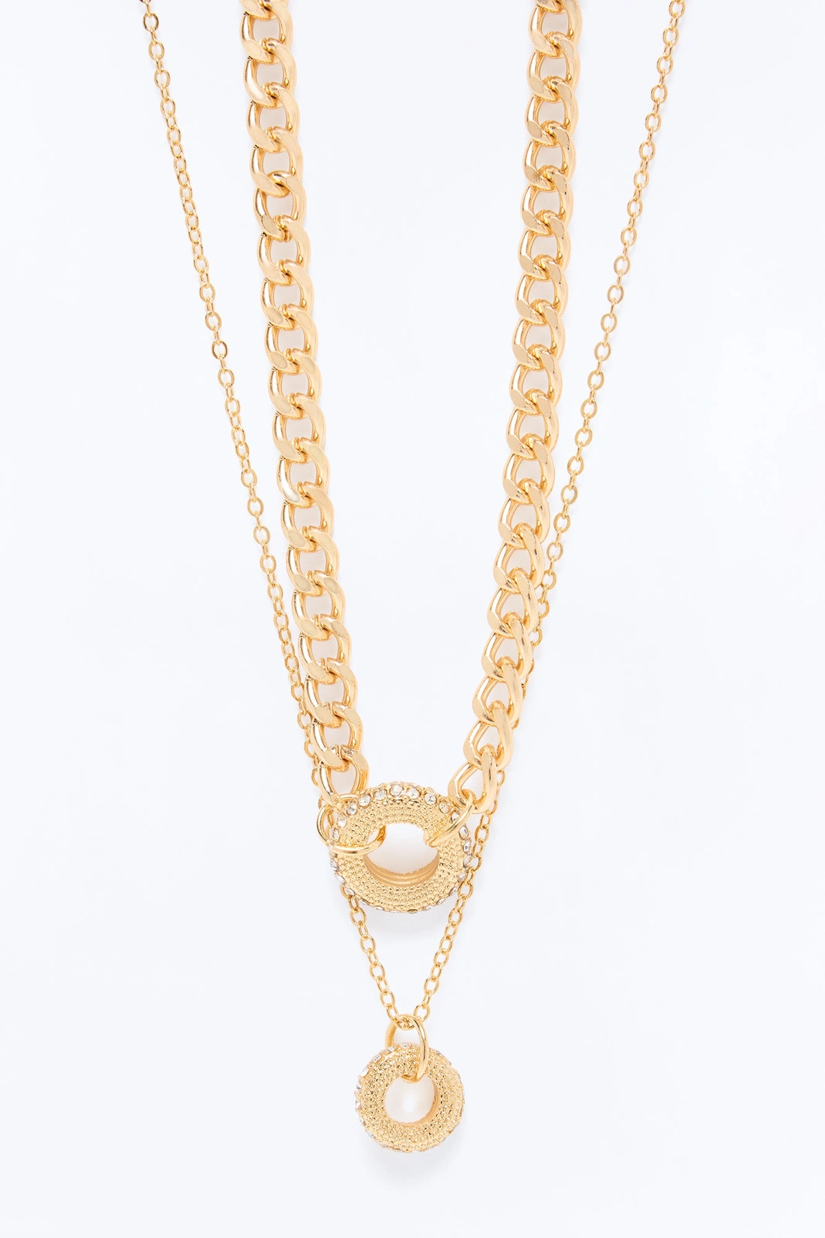 Speak The Truth Layered Necklace - Gold — Dourado
