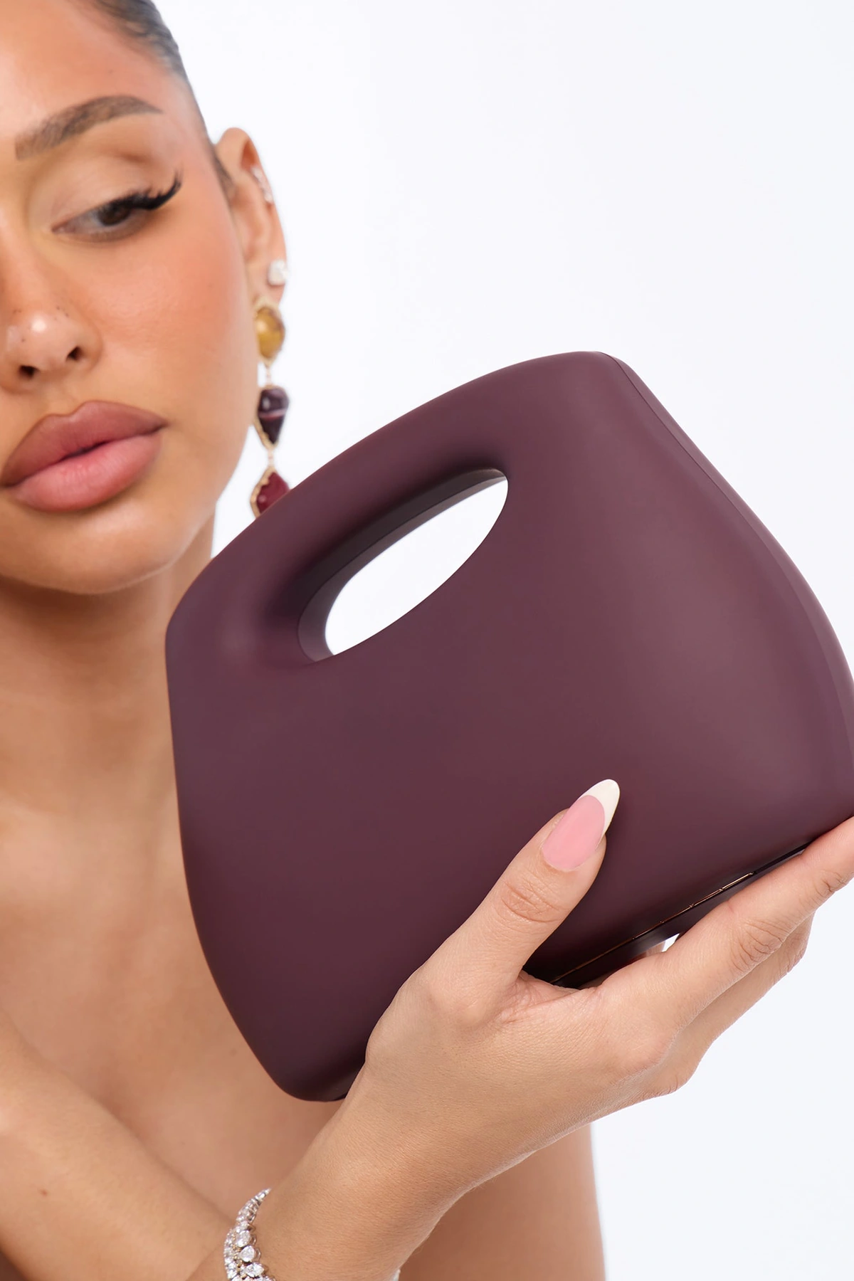 Cooler Matte Clutch - Burgundy — Bordô