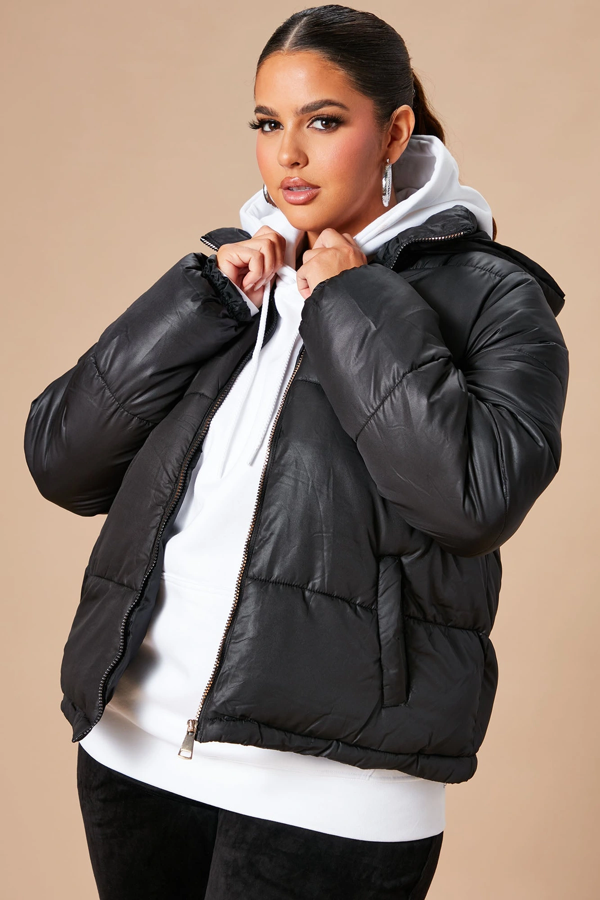 Don't Rain On My Puffer Jacket - Black — Preto