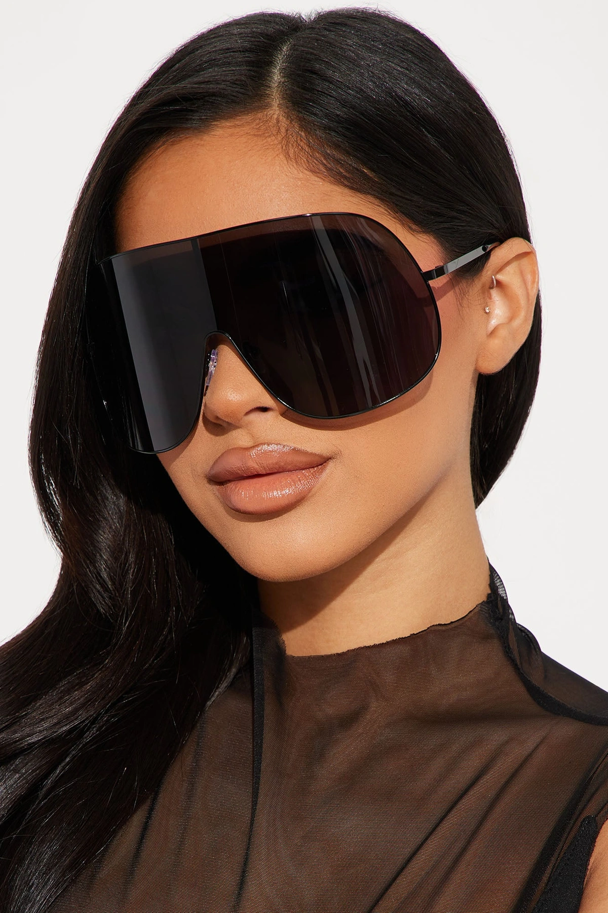 Can't See You Anymore Sunglasses - Black — Preto