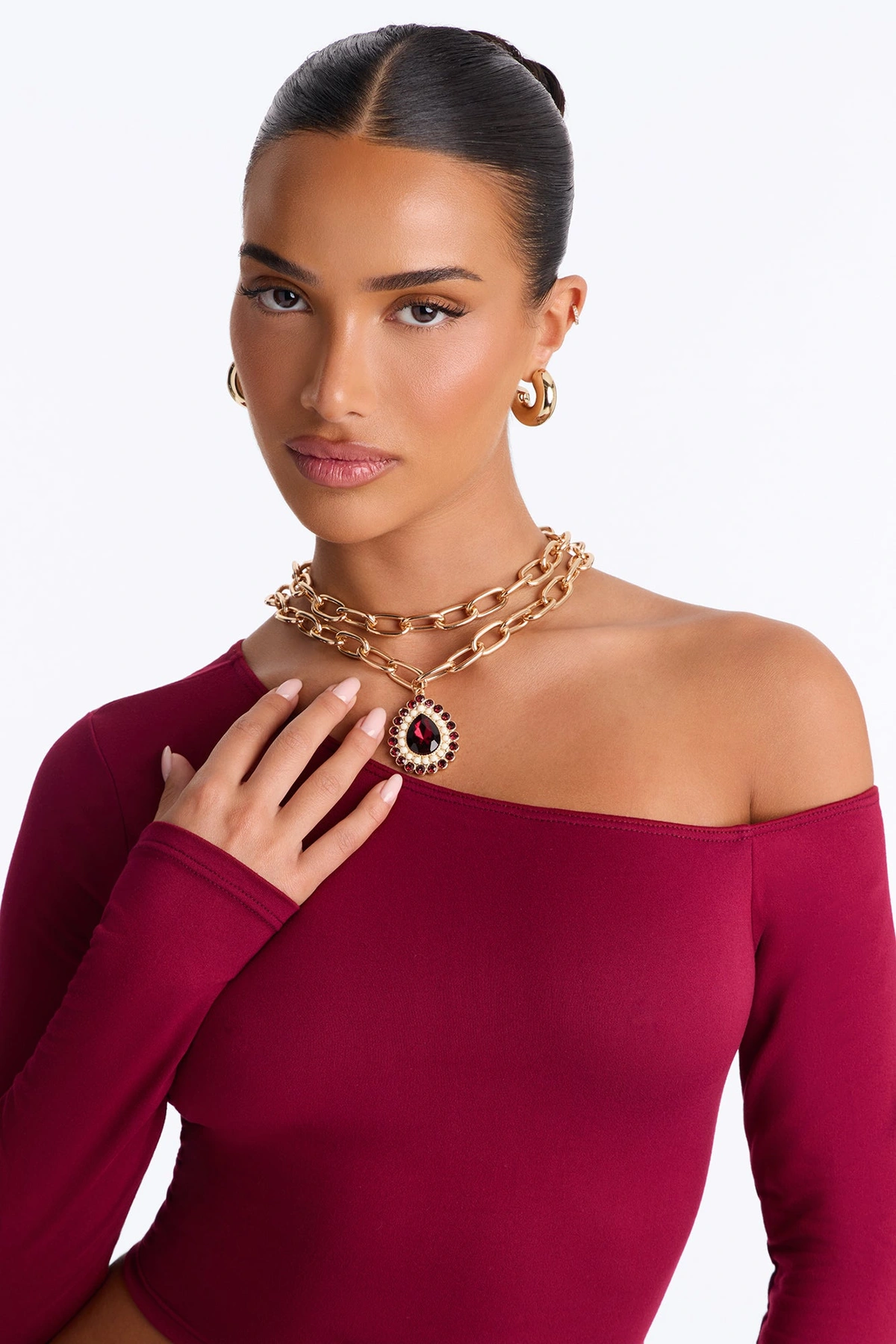 Drop Dead Gorgeous Layered Necklace - Gold/combo — Dourado/combinação