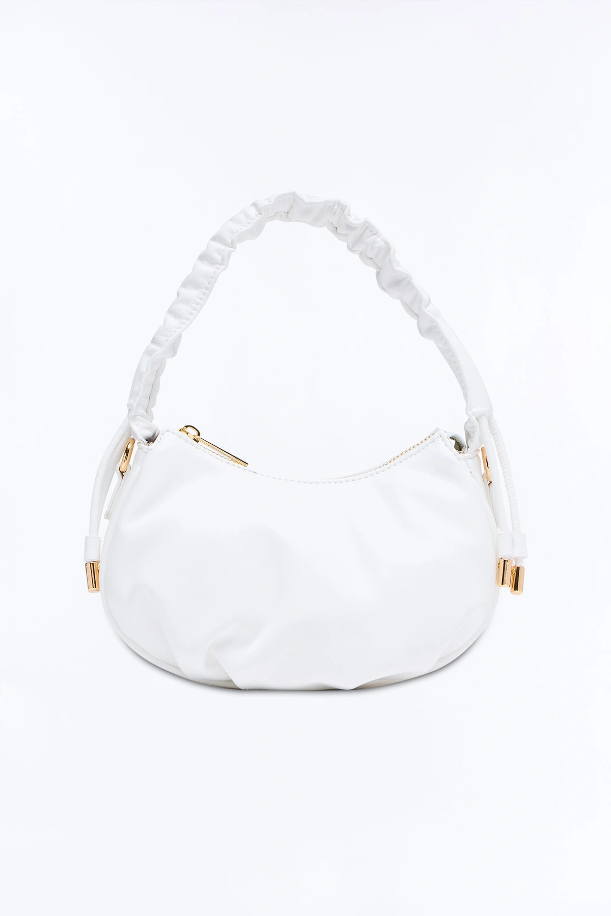Read My Mind Faux Leather Shoulder Handbag - White — Branco
