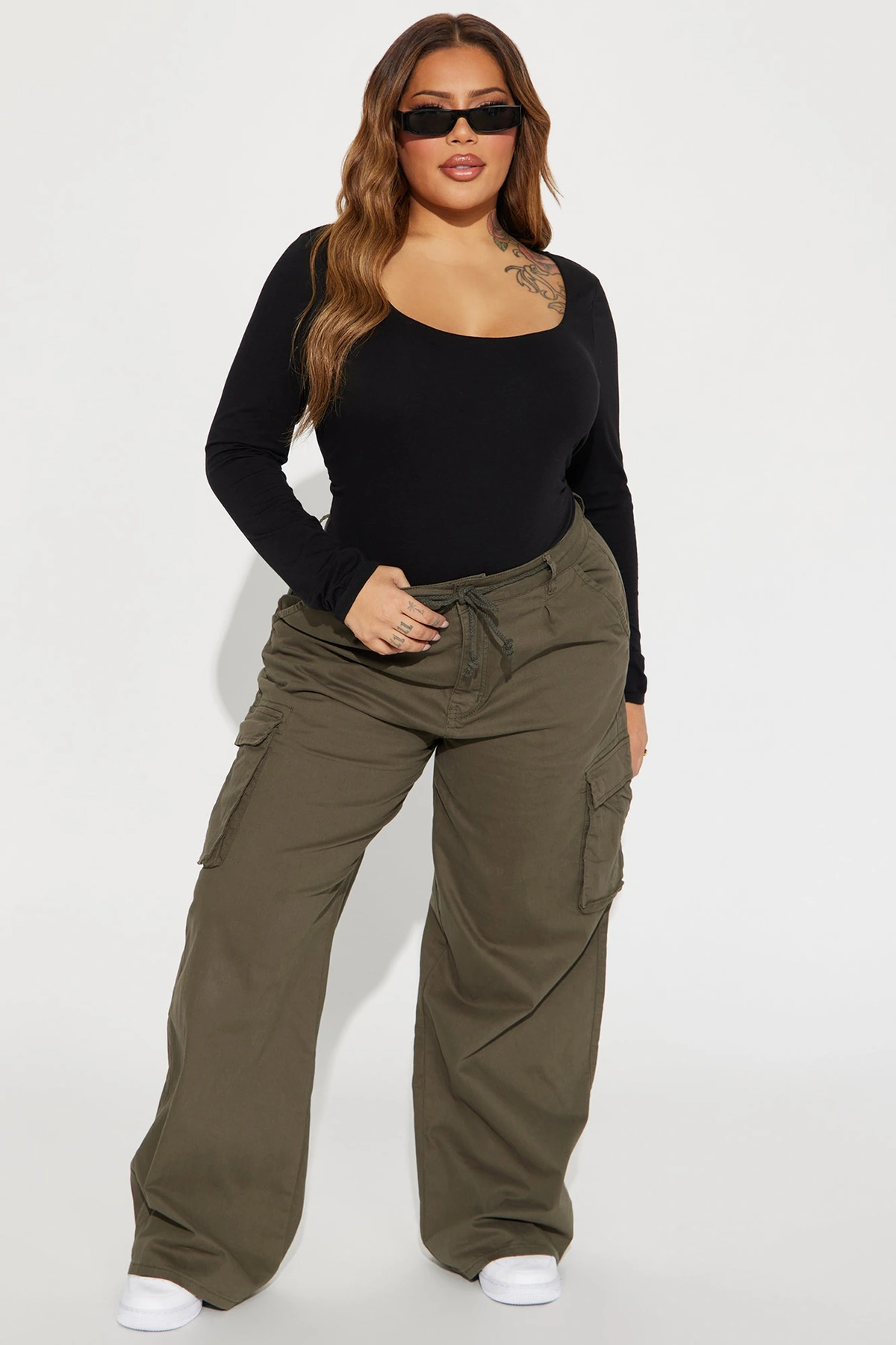 Out For The Day Cargo Pant - Olive — Verde-azeitona