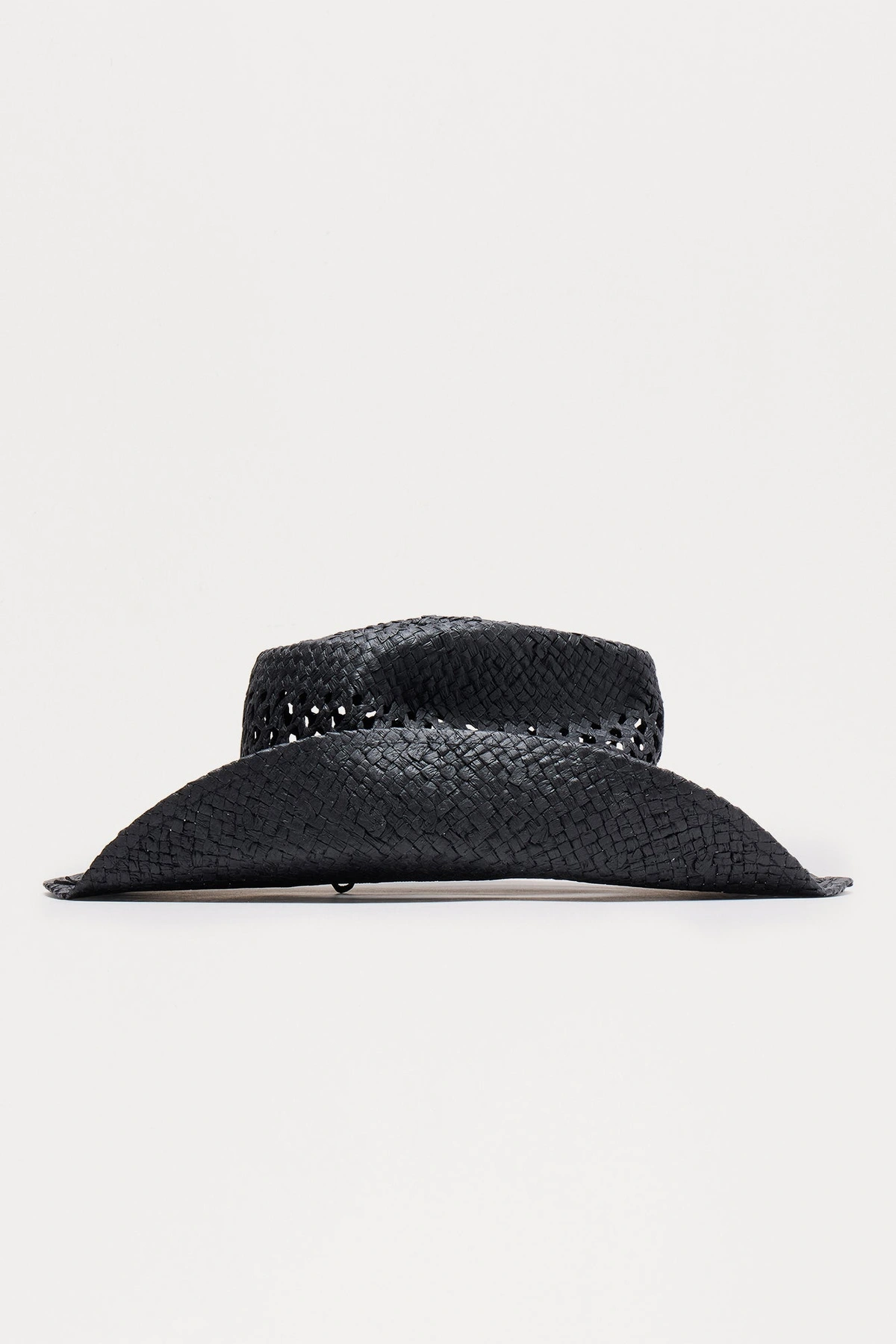 Bull Riding Cowboy Hat - Black — Preto