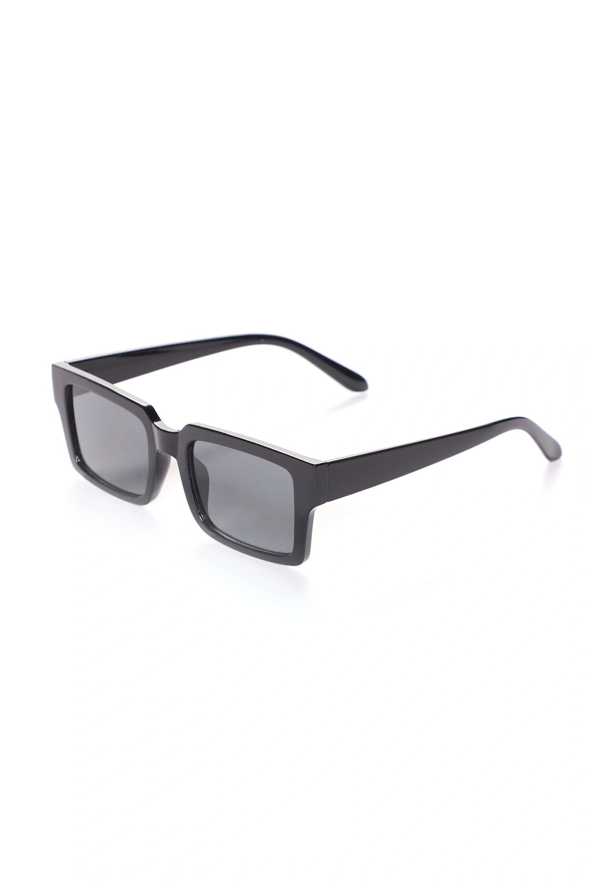 Same Day Different Girl Square Sunglasses - Black — Preto