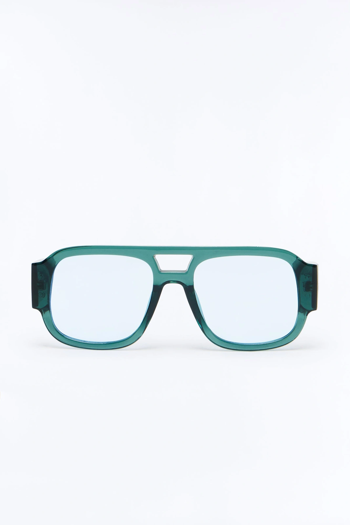 Jet Set Aviator Sunglasses - Teal — Verde-petróleo