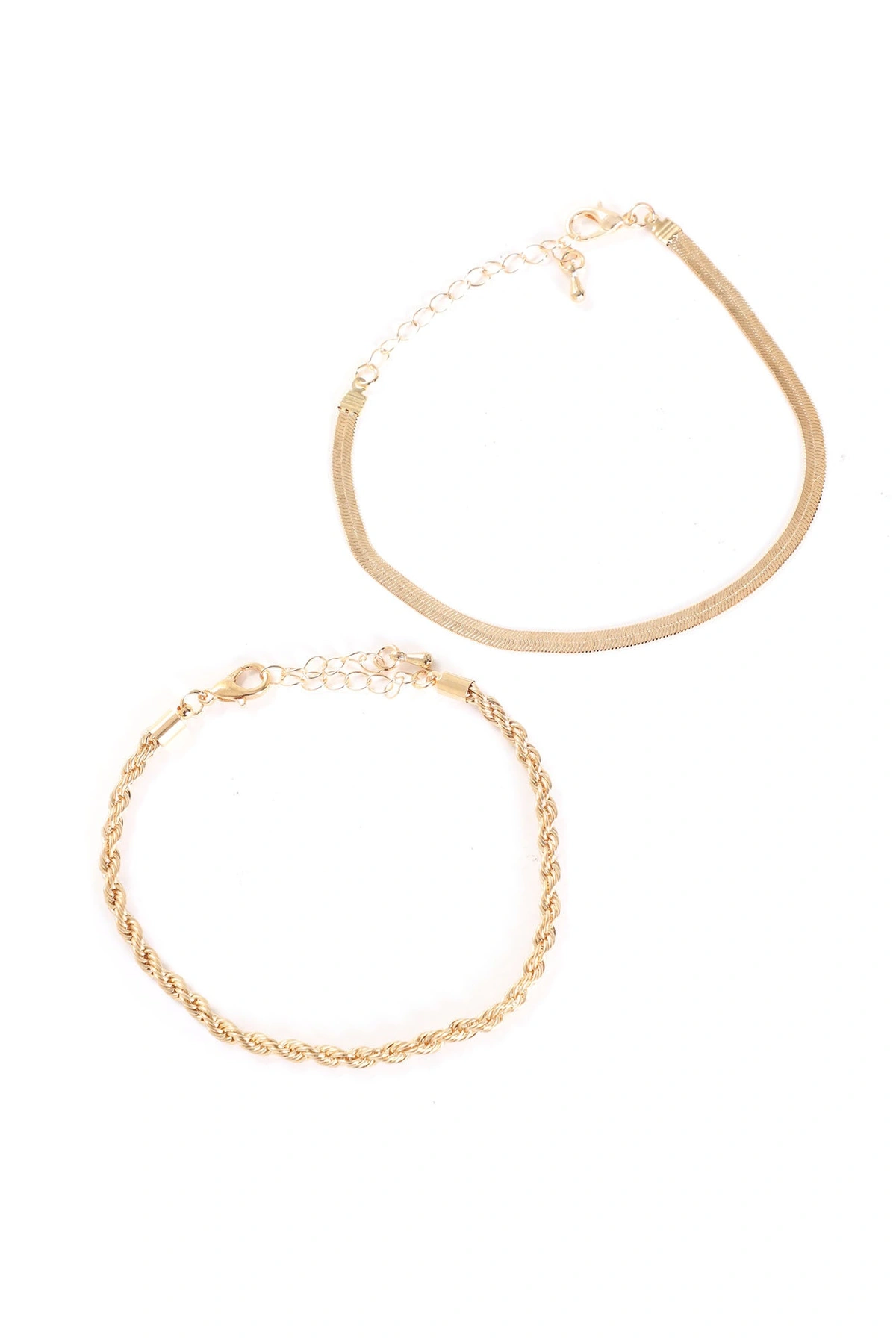Everyday Essential Anklet Set - Gold — Dourado