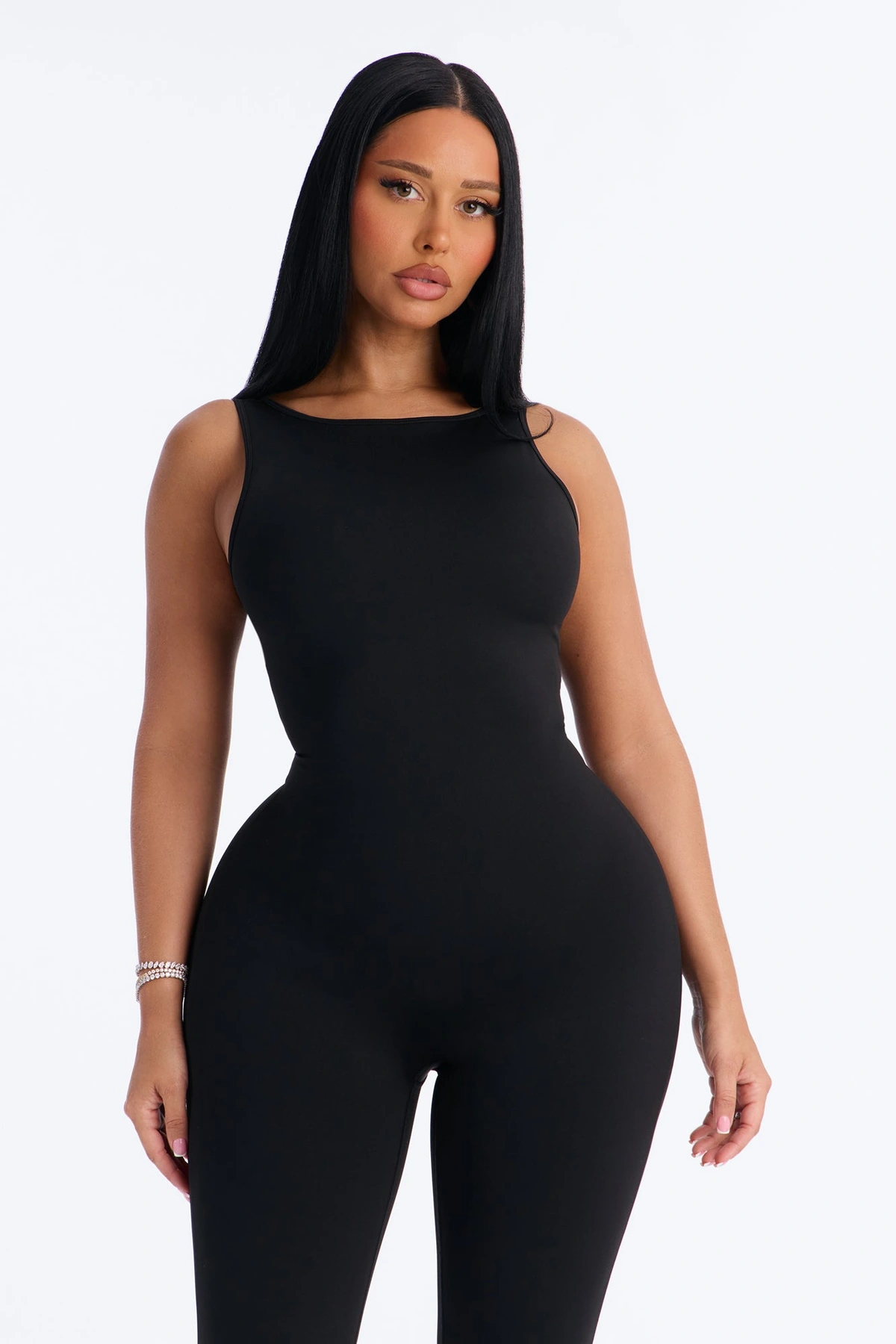 Pilates Body Capri Jumpsuit - Black — Preto