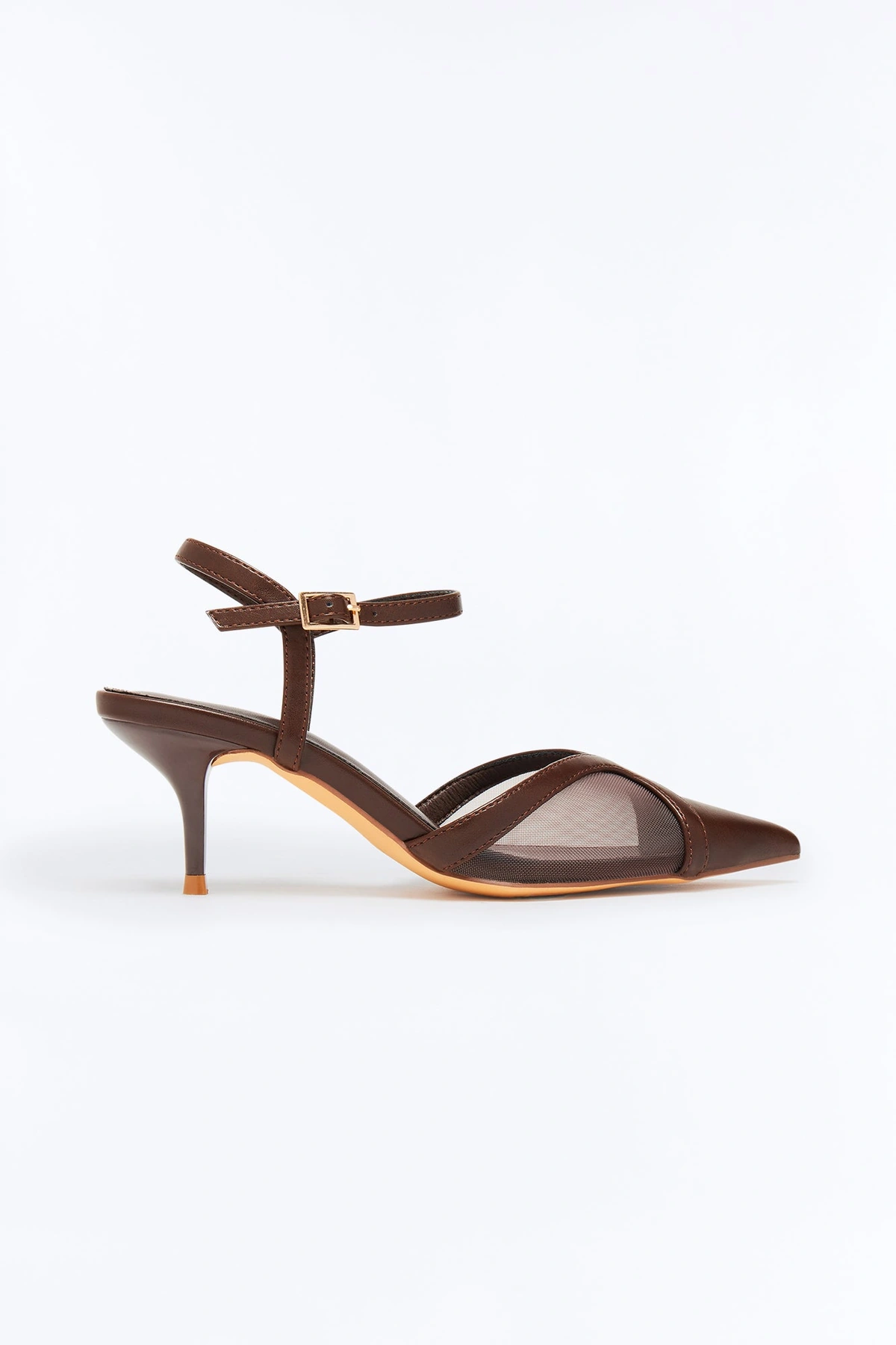 Larina Mesh Pumps - Brown — Castanho