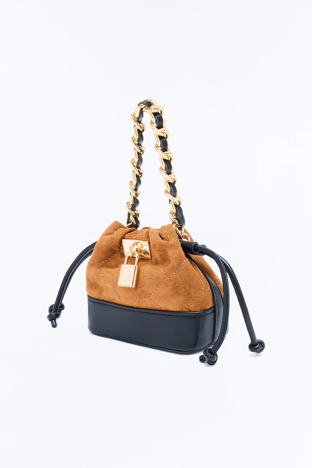 Morning Latte Faux Suede Crossbody - Cognac — Cognac